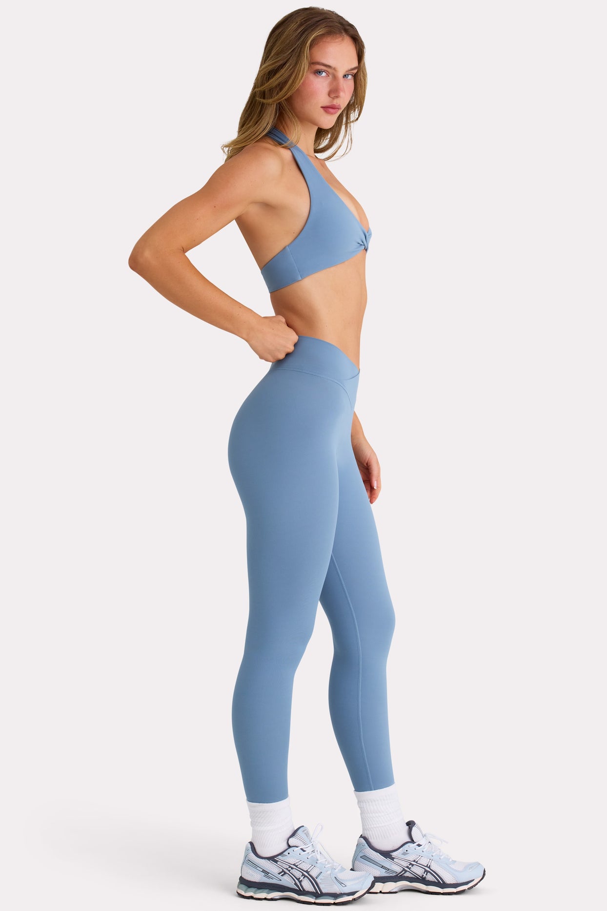 Soft Active Leggings in Marine - 5