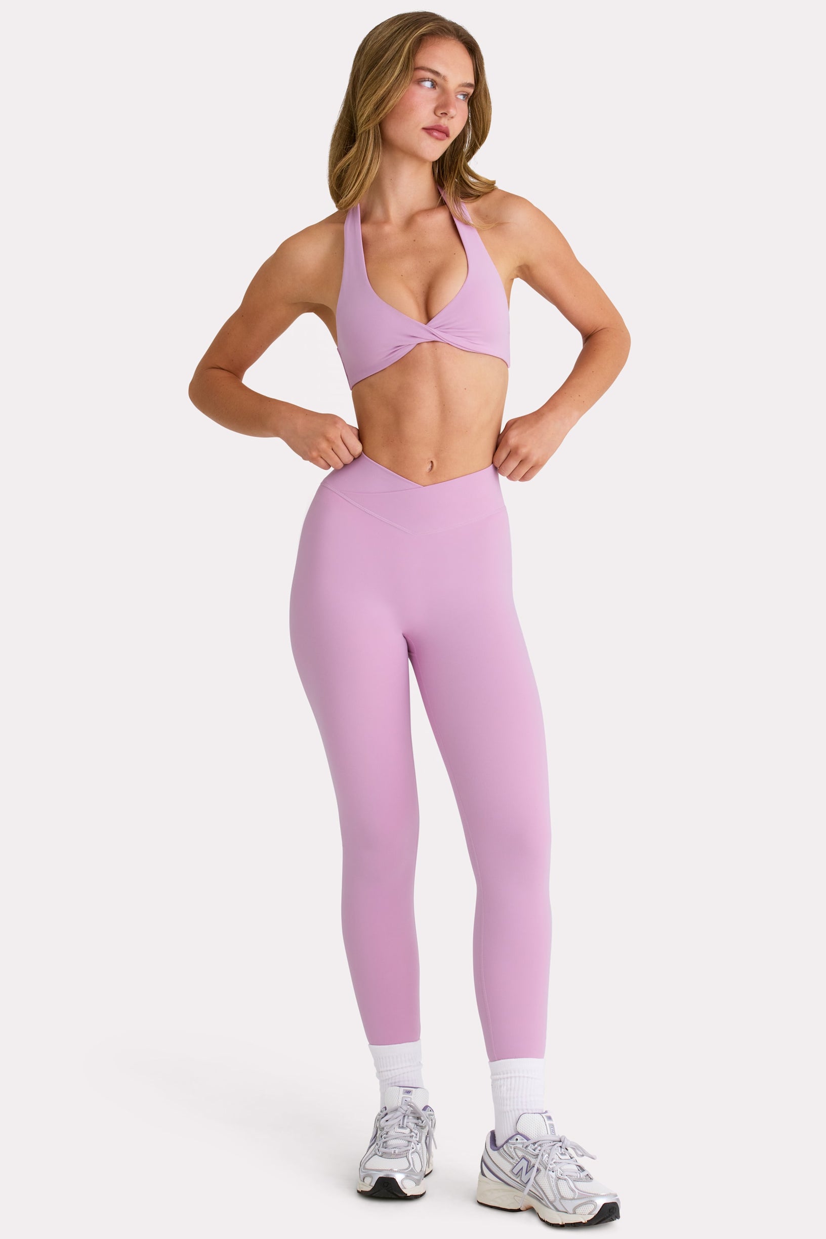 Soft Active Leggings in Sweet Pink - 1