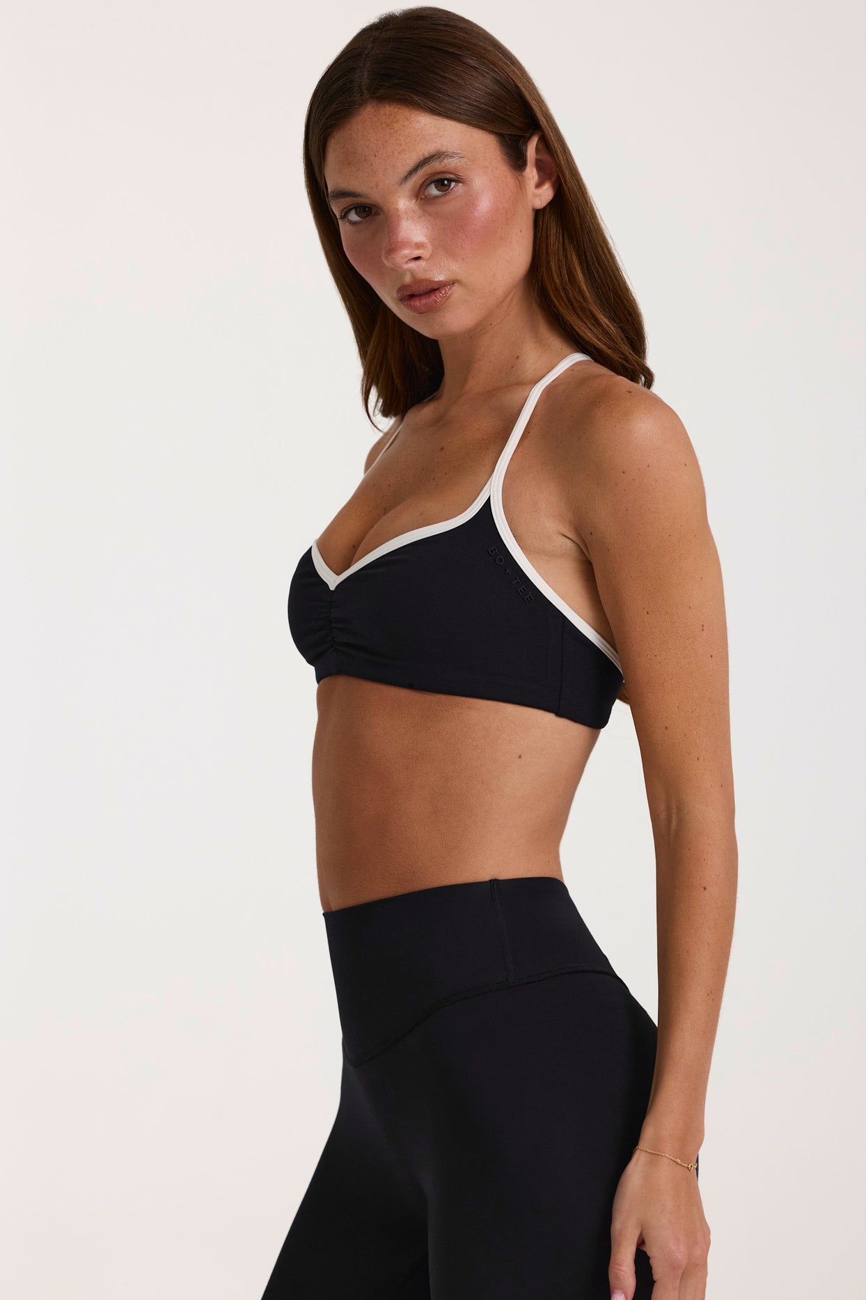 Soft Active Sports Bra in Black - 4