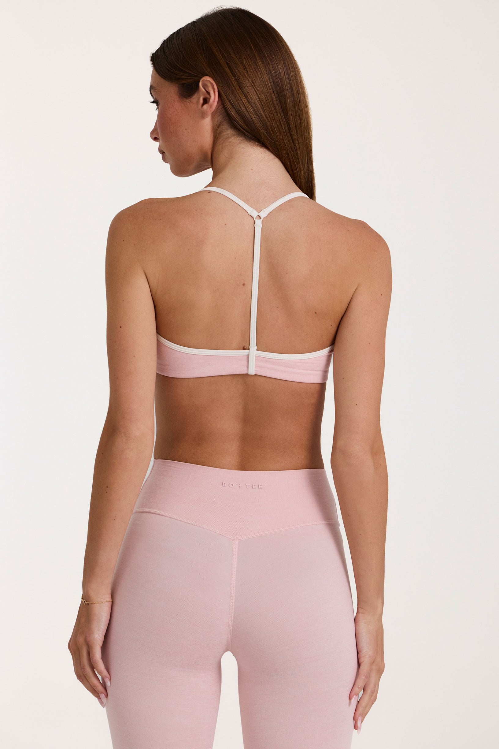 Soft Active Sports Bra in Blush Marl - 2