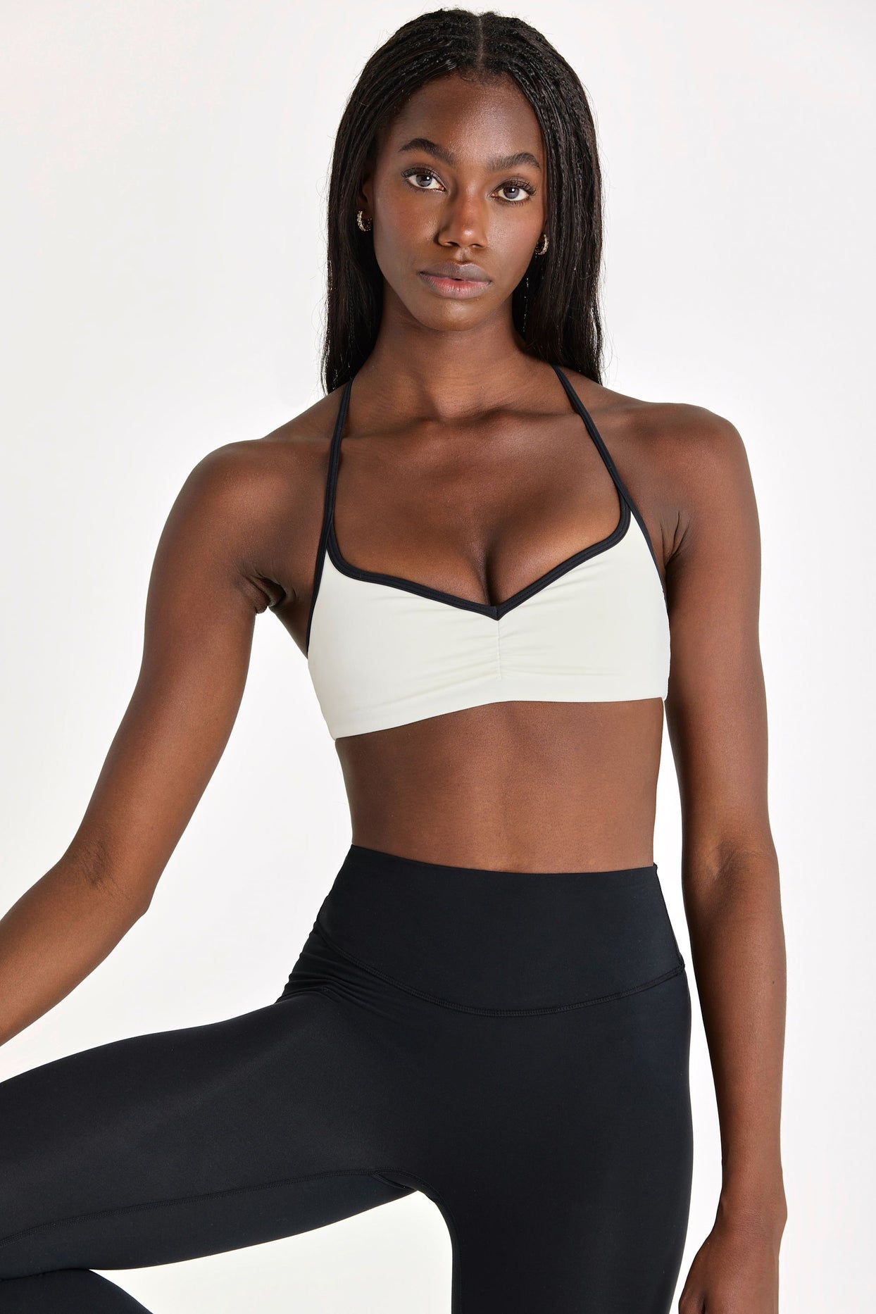 Soft Active Sports Bra in Ivory - 4