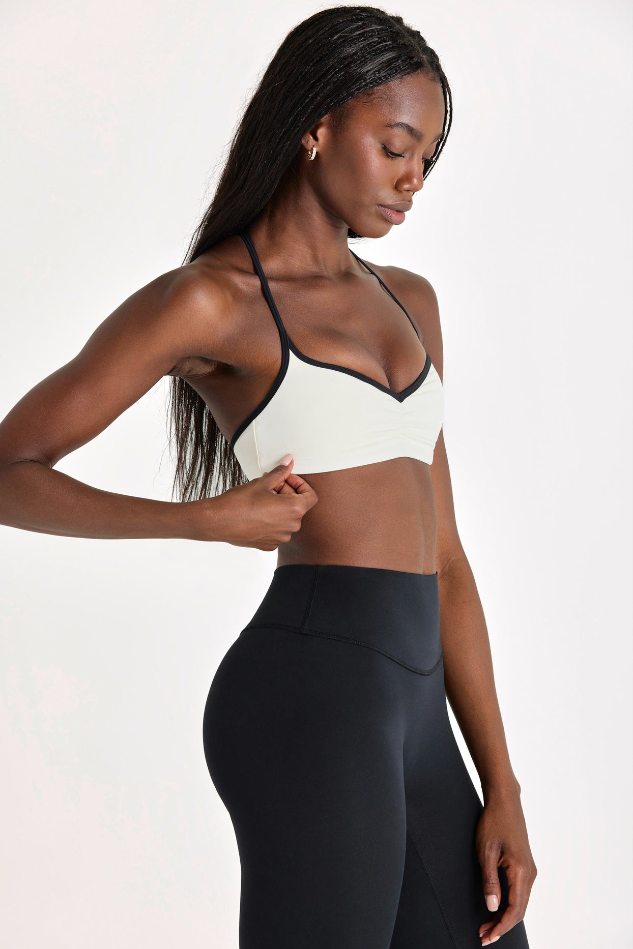 Soft Active Sports Bra in Ivory - 3