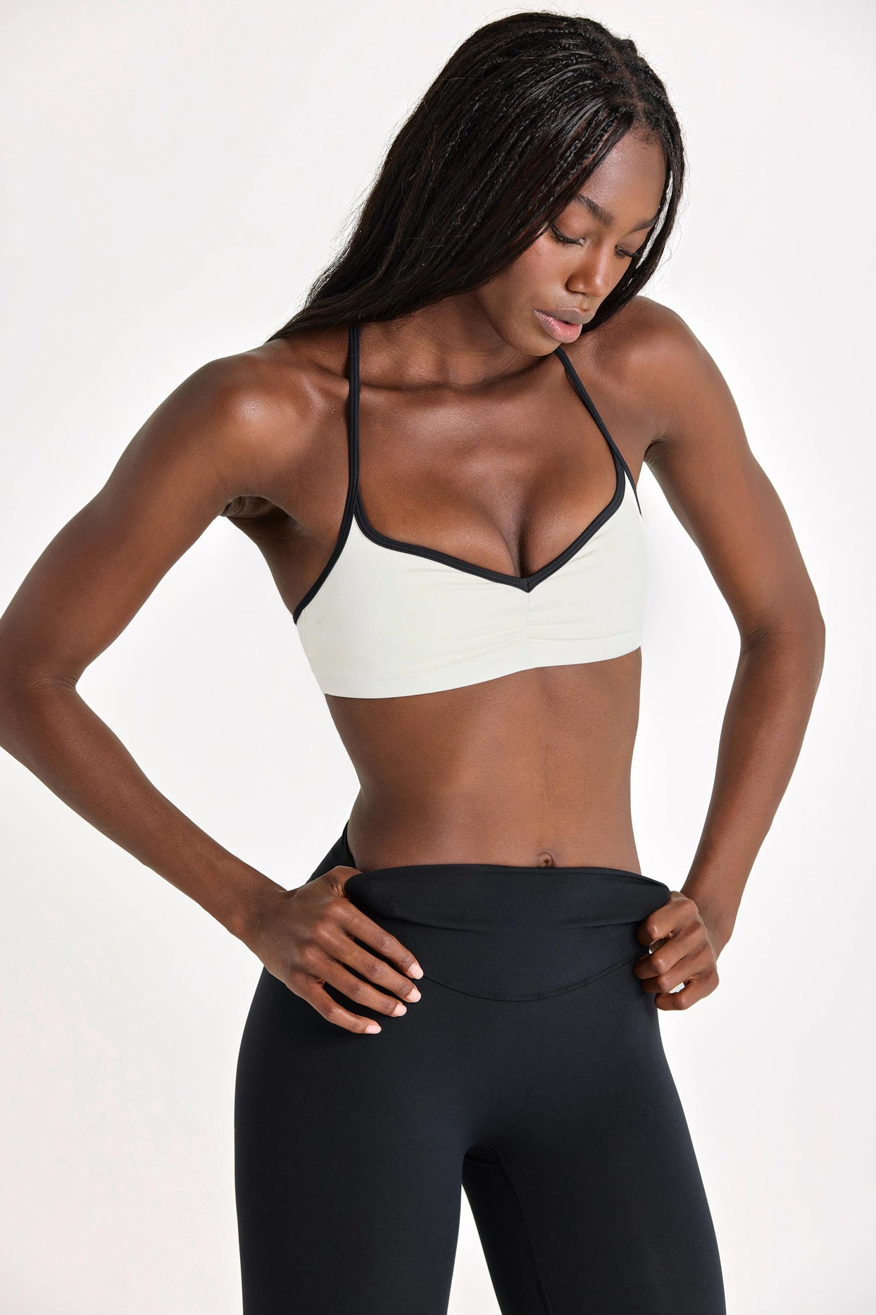 Soft Active Sports Bra in Ivory - 1