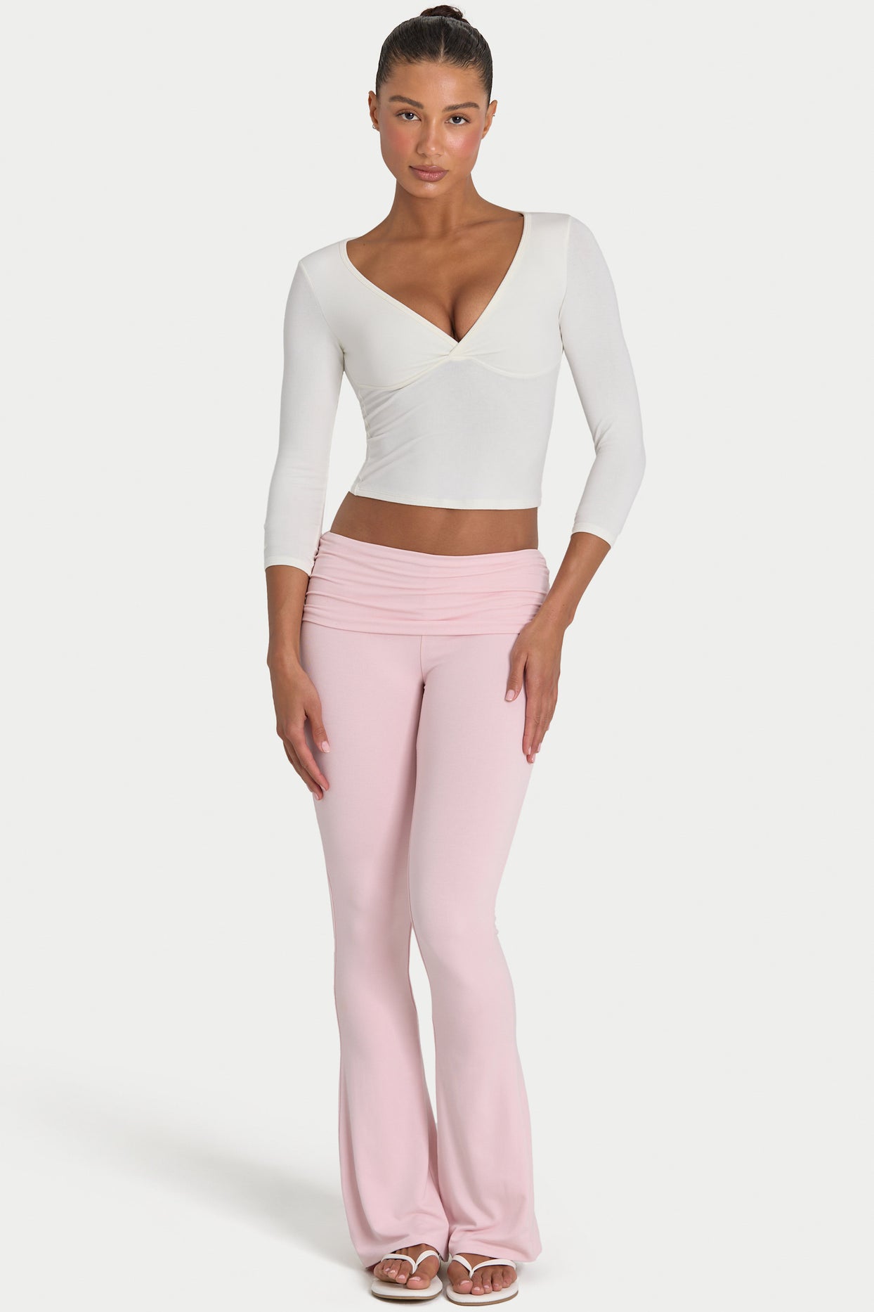 ButterCloud™ Flared Leggings in Blush - 4