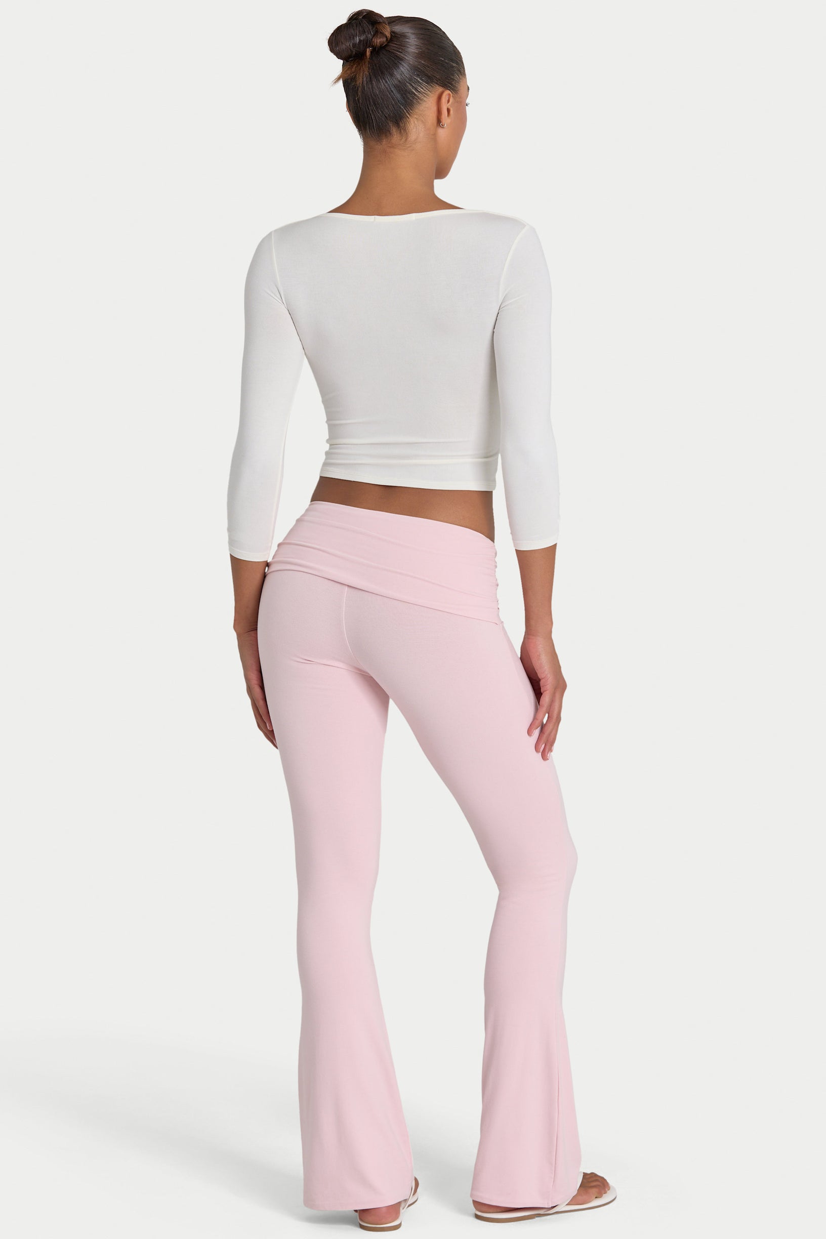 ButterCloud™ Flared Leggings in Blush - 2