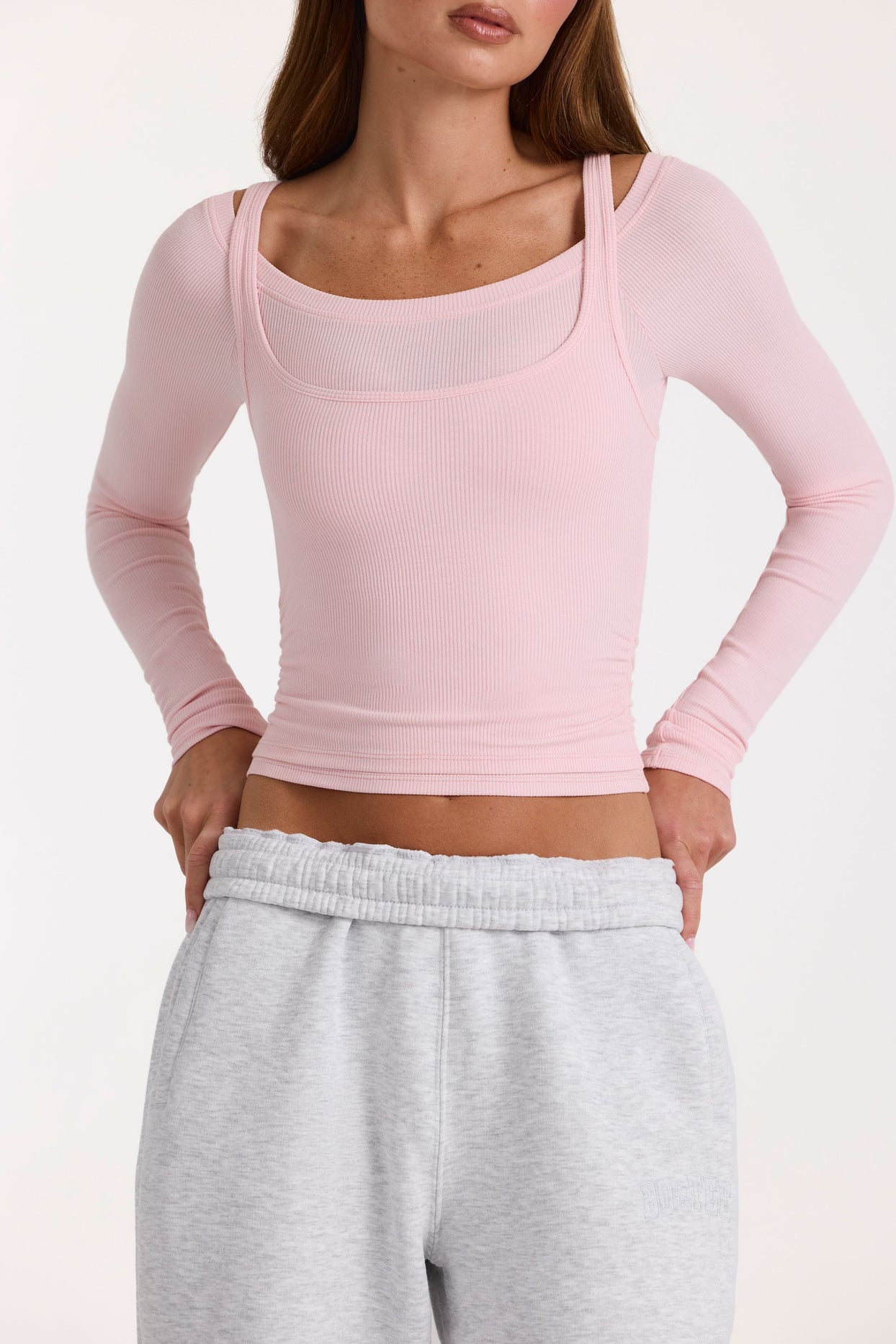 ButterCloud™ Layered Top  in Blush - 4