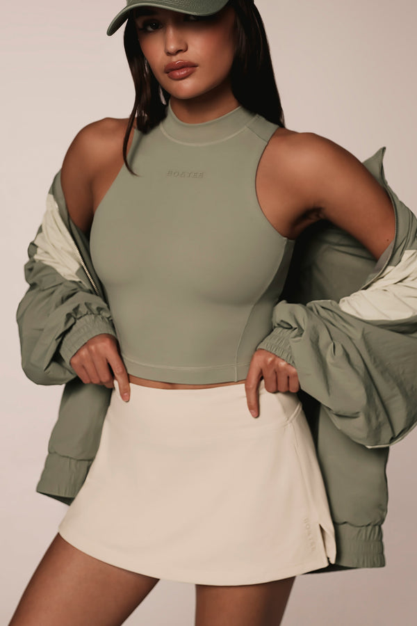 Soft Active Mini Skort in Bone - 1