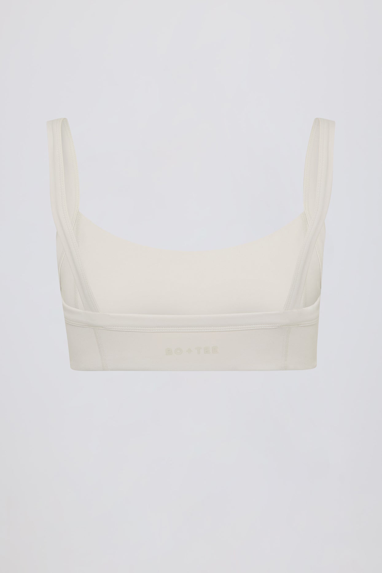 Soft Active Seam-Detail Sports Bra in Oat - 5