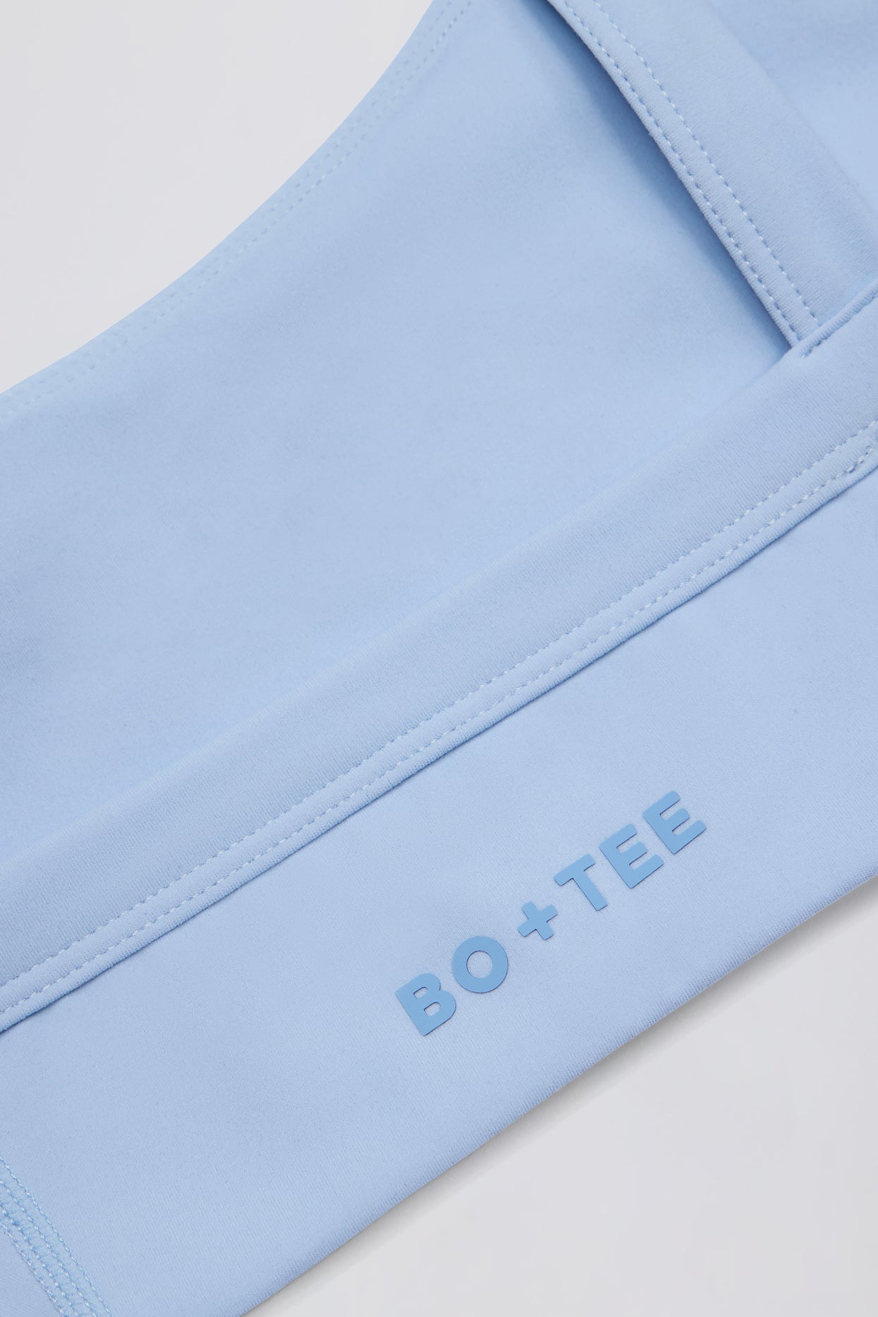 Soft Active Seam-Detail Sports Bra in Sky - 6