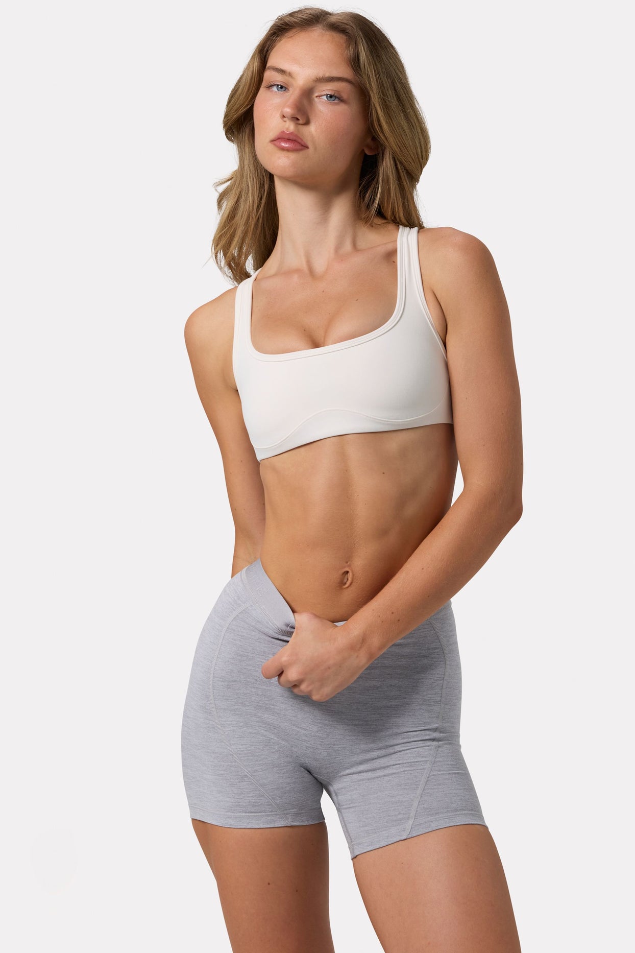 Soft Active Sports Bra in White - 1