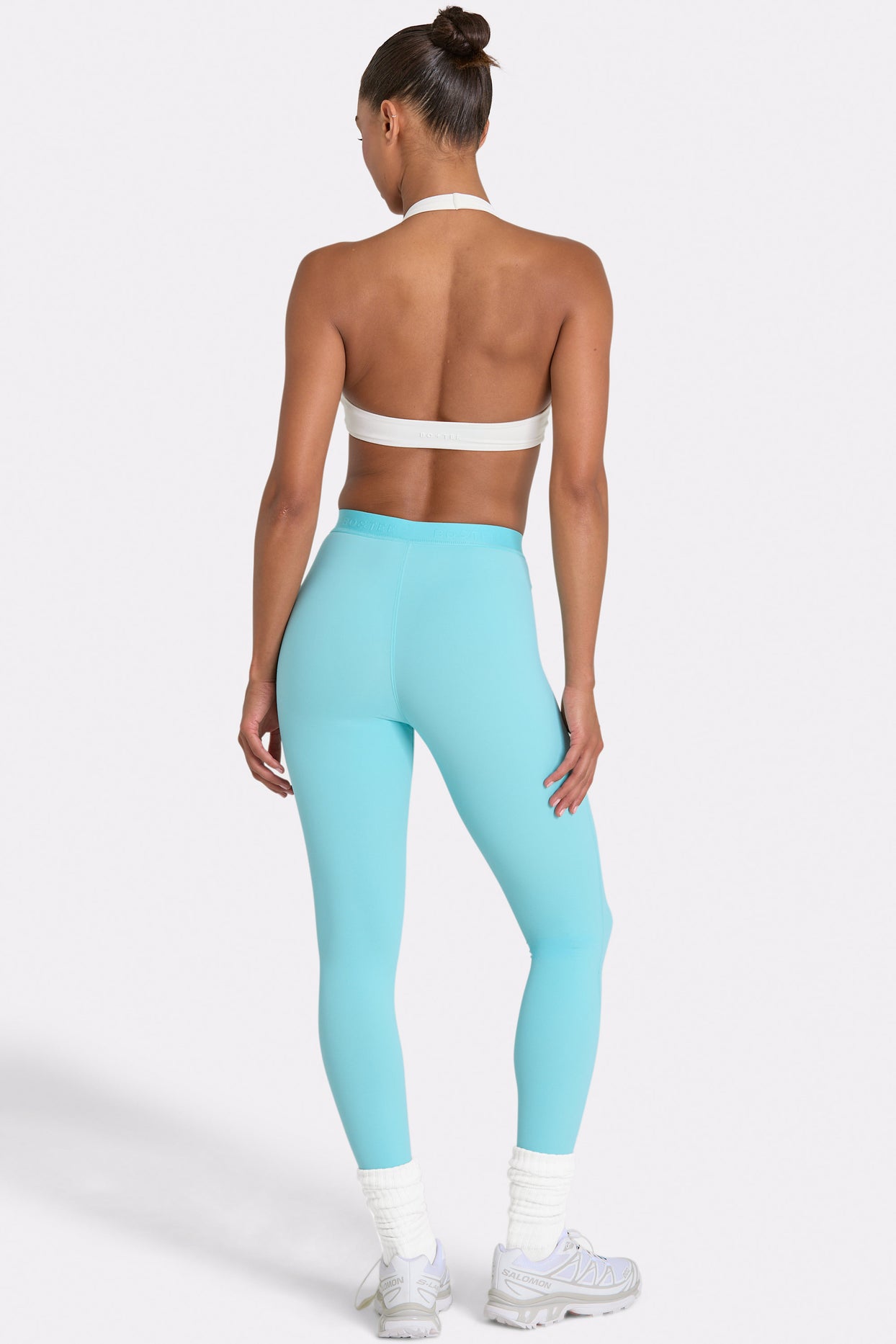 Soft Active Leggings in Aqua - 2