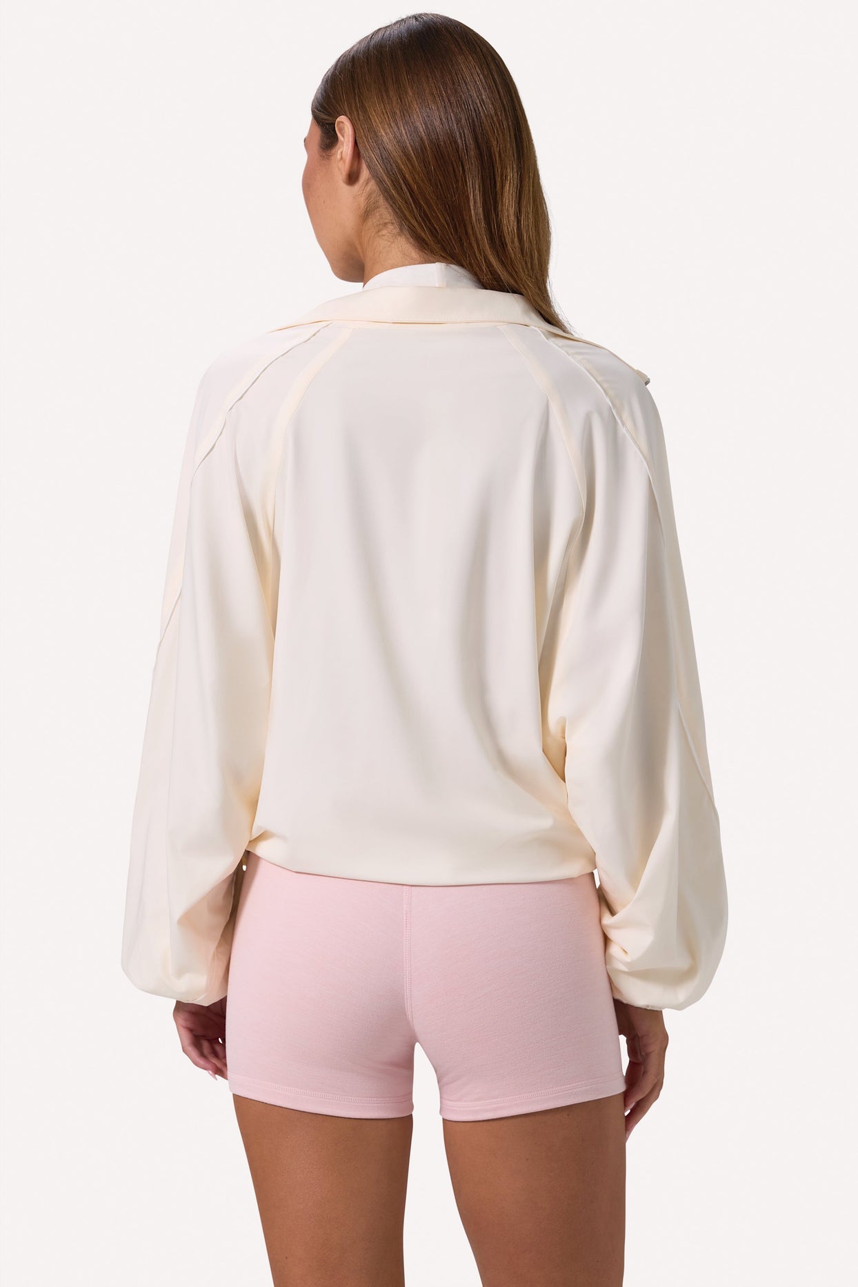 Oversized Track Jacket in White - 2