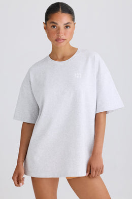Oversized T-Shirt in Grey Marl