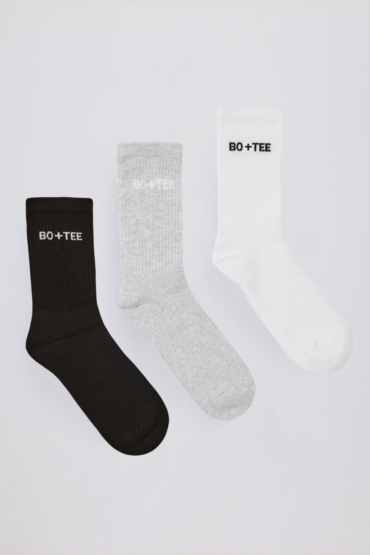 Ribbed Crew Sock Bundle in Multi - 1