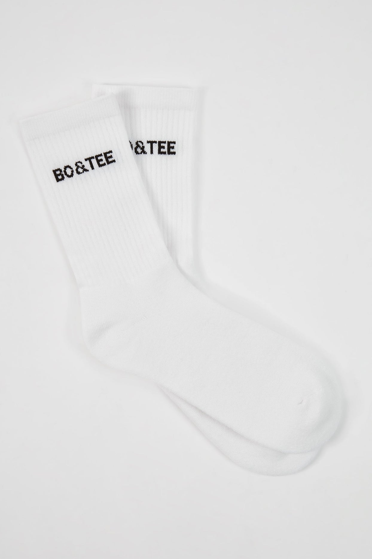 Ribbed Crew Sock Bundle in White