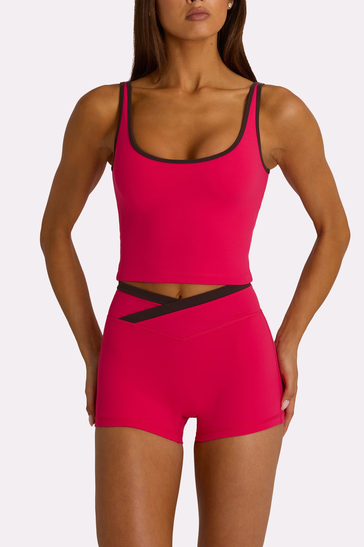Soft Active Tank Top in Hot Pink - 4