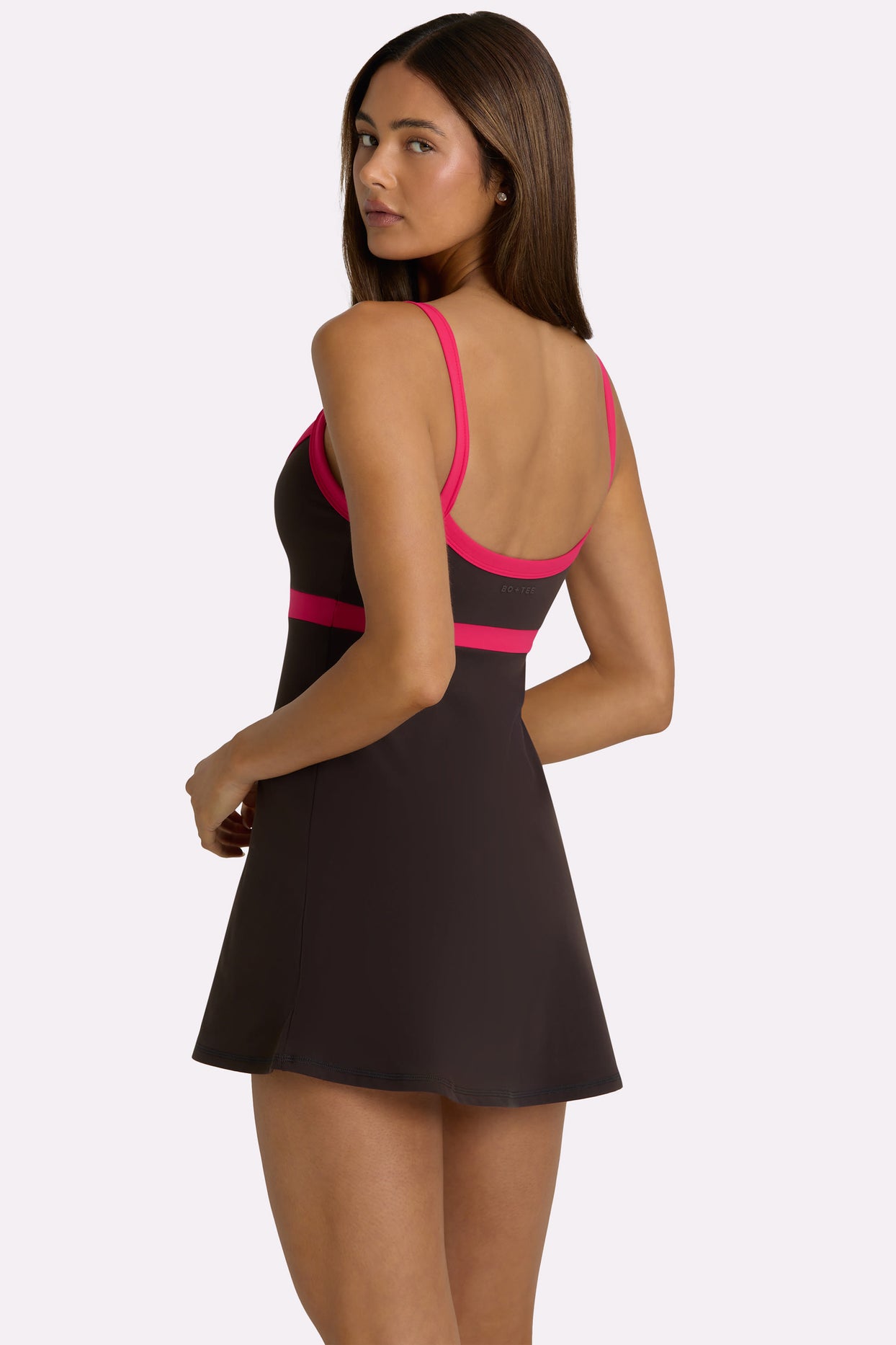 Soft Active Tennis Dress in Truffle - 2