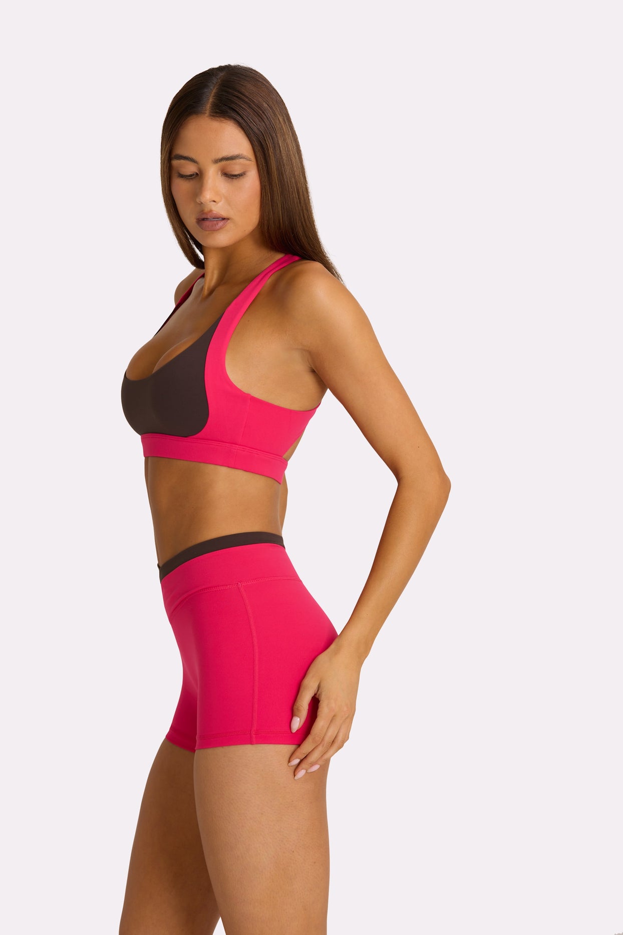 Soft Active High-Impact Sports Bra in Hot Pink - 3
