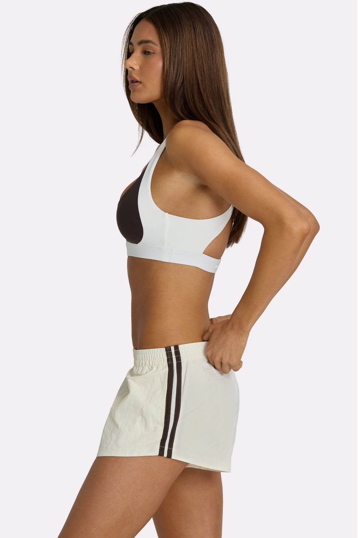 Soft Active High-Impact Sports Bra in Coconut - 3