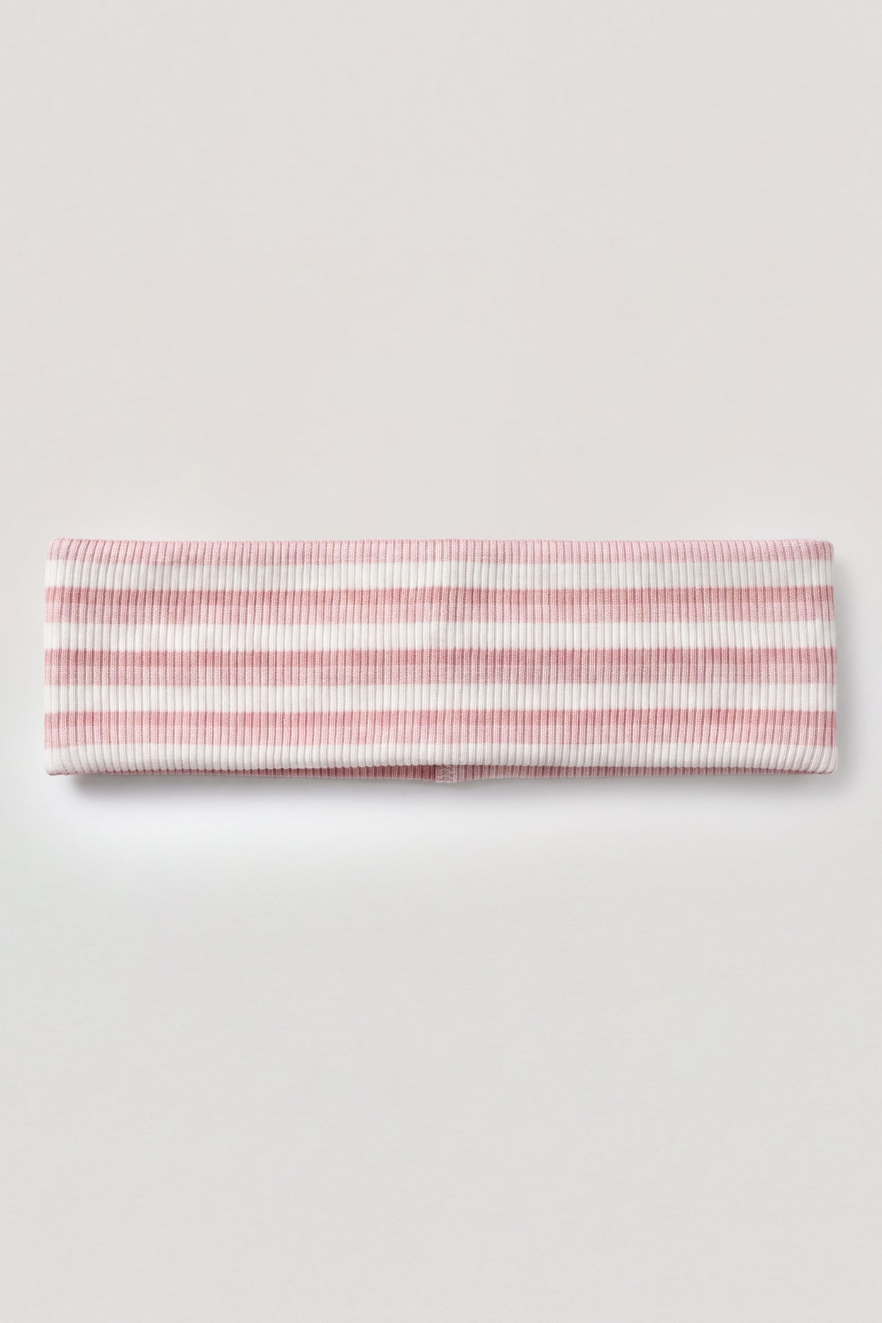 Ribbed Jersey Headband in Pink Stripe - 2