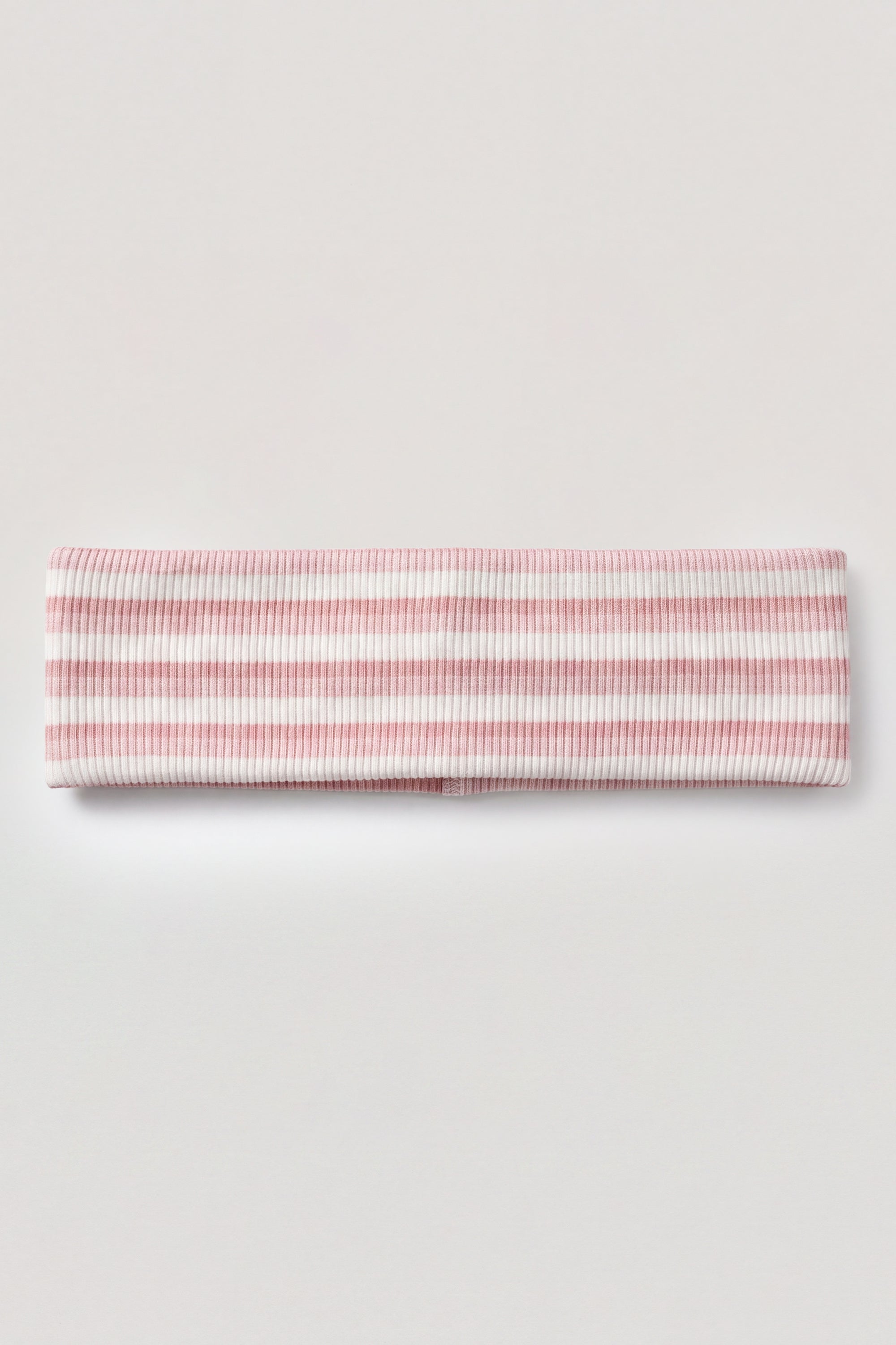 Ribbed Jersey Headband in Pink Stripe - 2