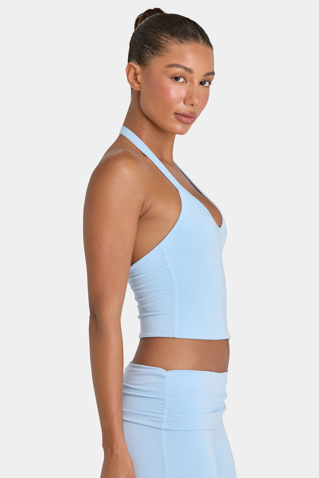 ButterCloud™ Crop Tank Top in Sky - 4
