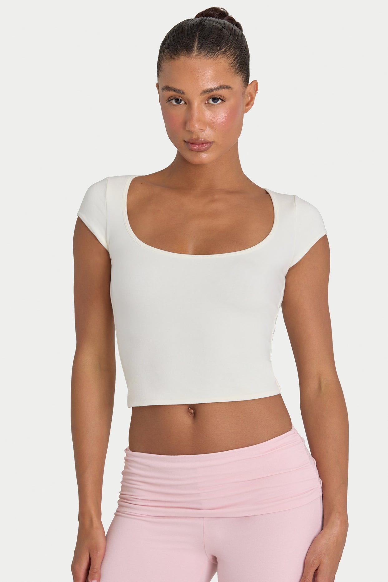 ButterCloud™ Crop Top in Coconut - 1