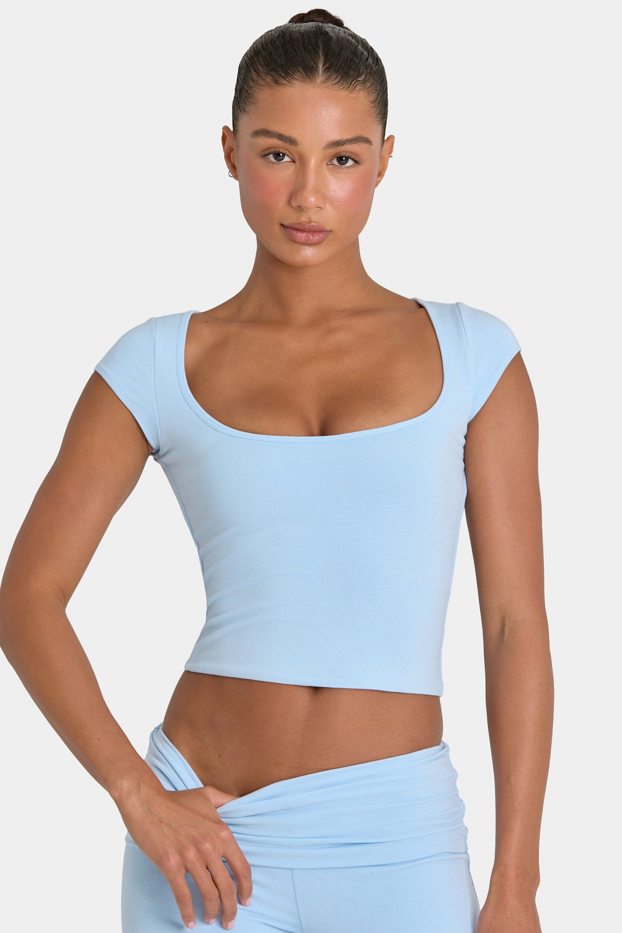ButterCloud™ Crop Top in Sky - 5