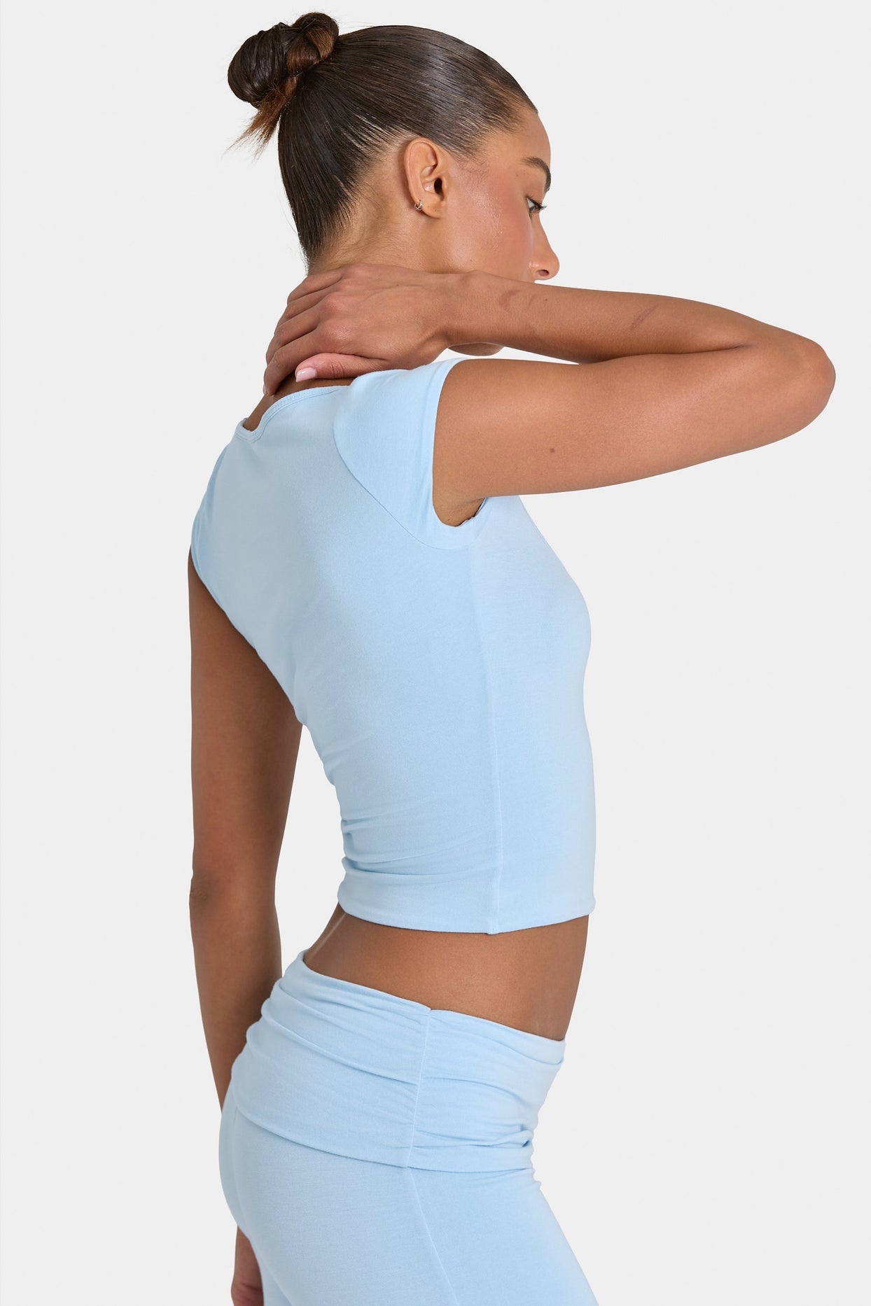 ButterCloud™ Crop Top in Sky - 3