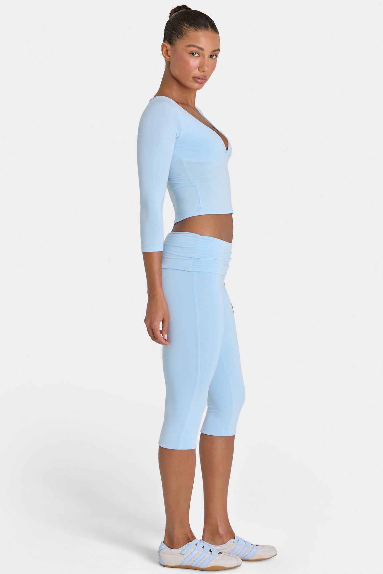 ButterCloud™ Capri Leggings in Sky - 4