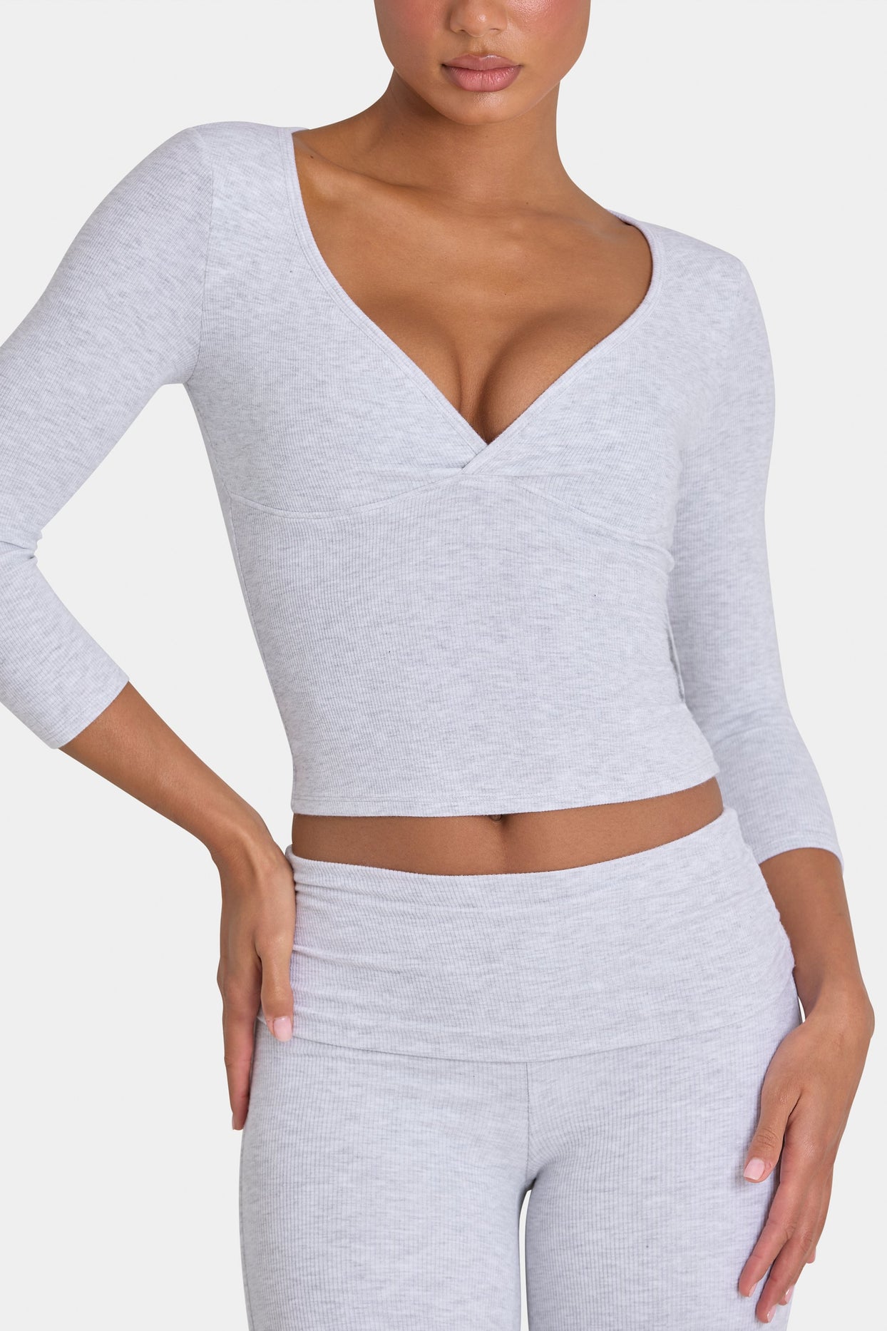 ButterCloud™ Top in Grey Marl - 3