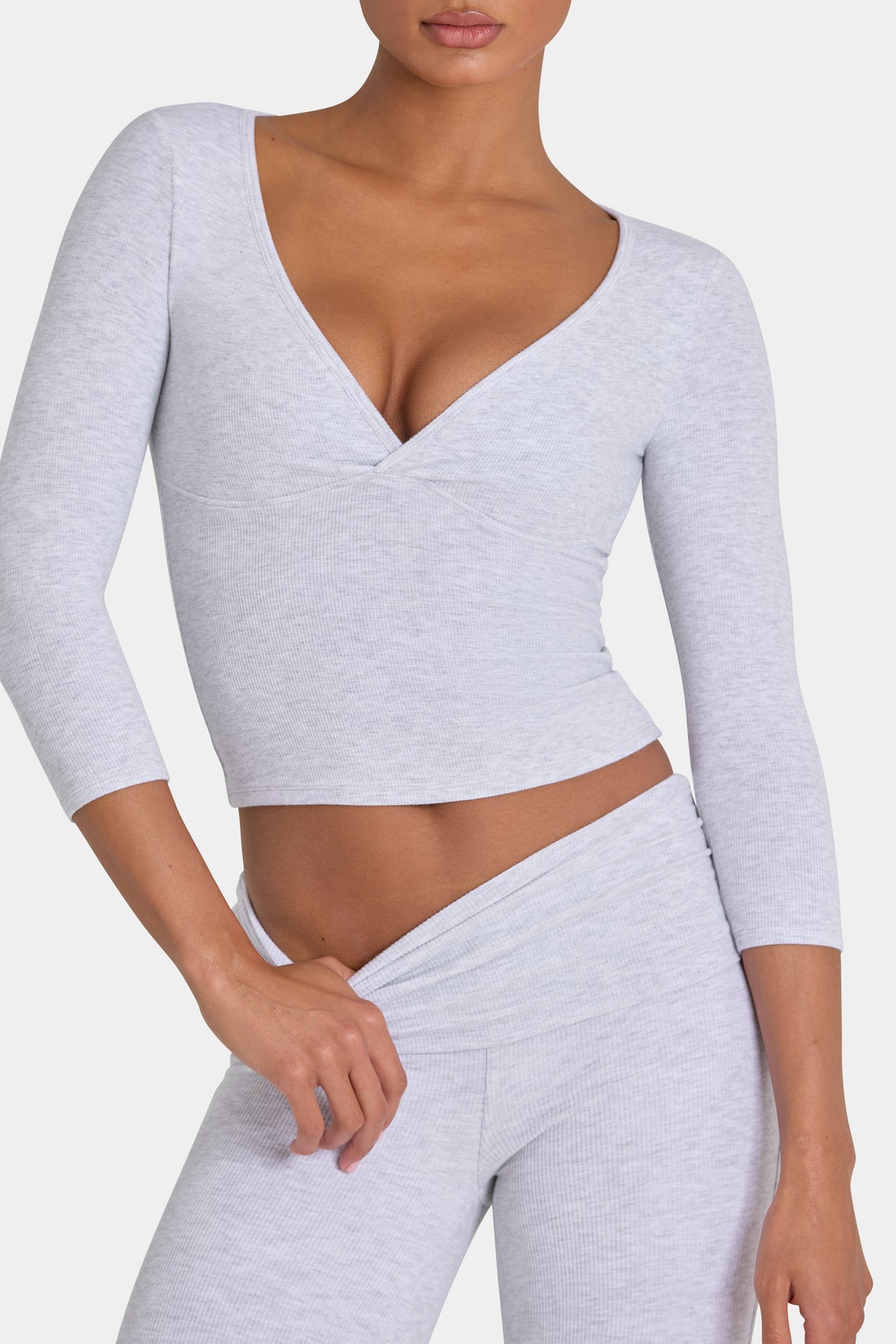 ButterCloud™ Top in Grey Marl - 5