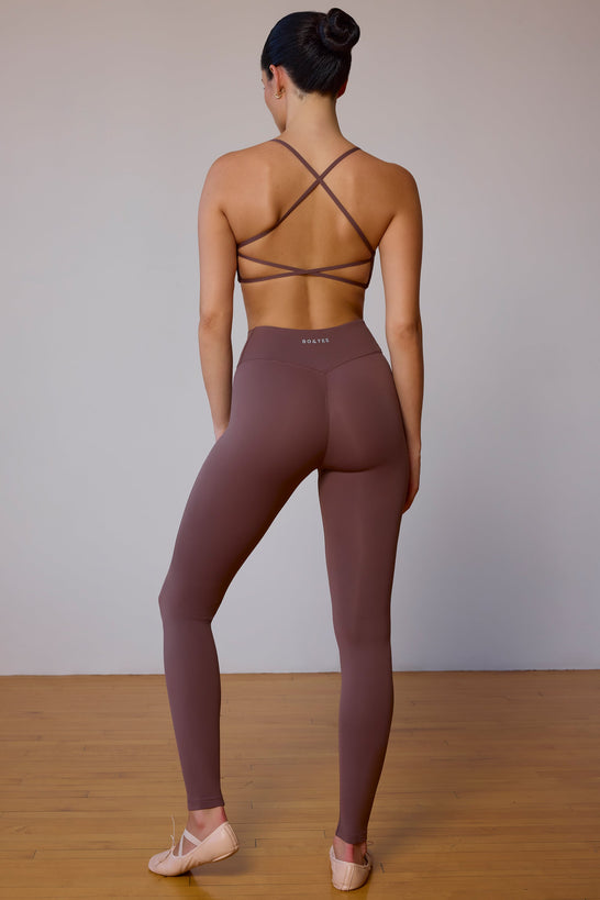 Petite UltraFlex Leggings in Taupe Brown