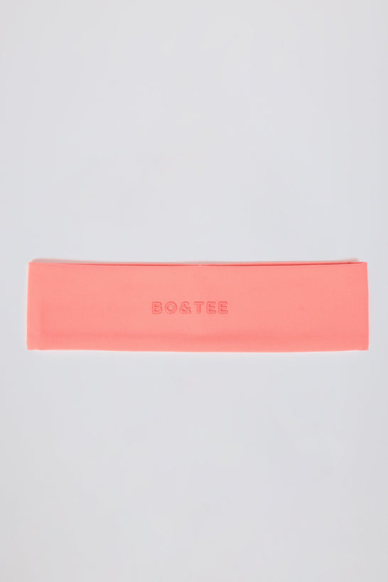 Soft Active Headband in Coral