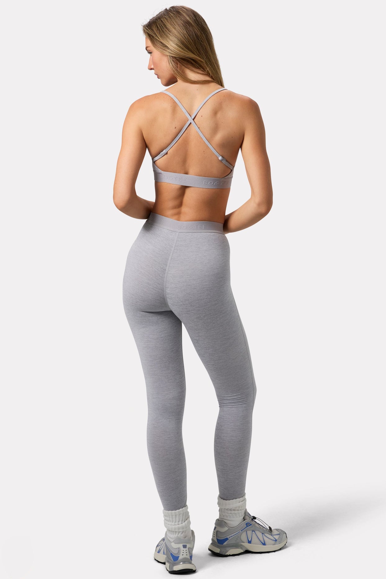 Soft Active Leggings in Grey Marl - 3