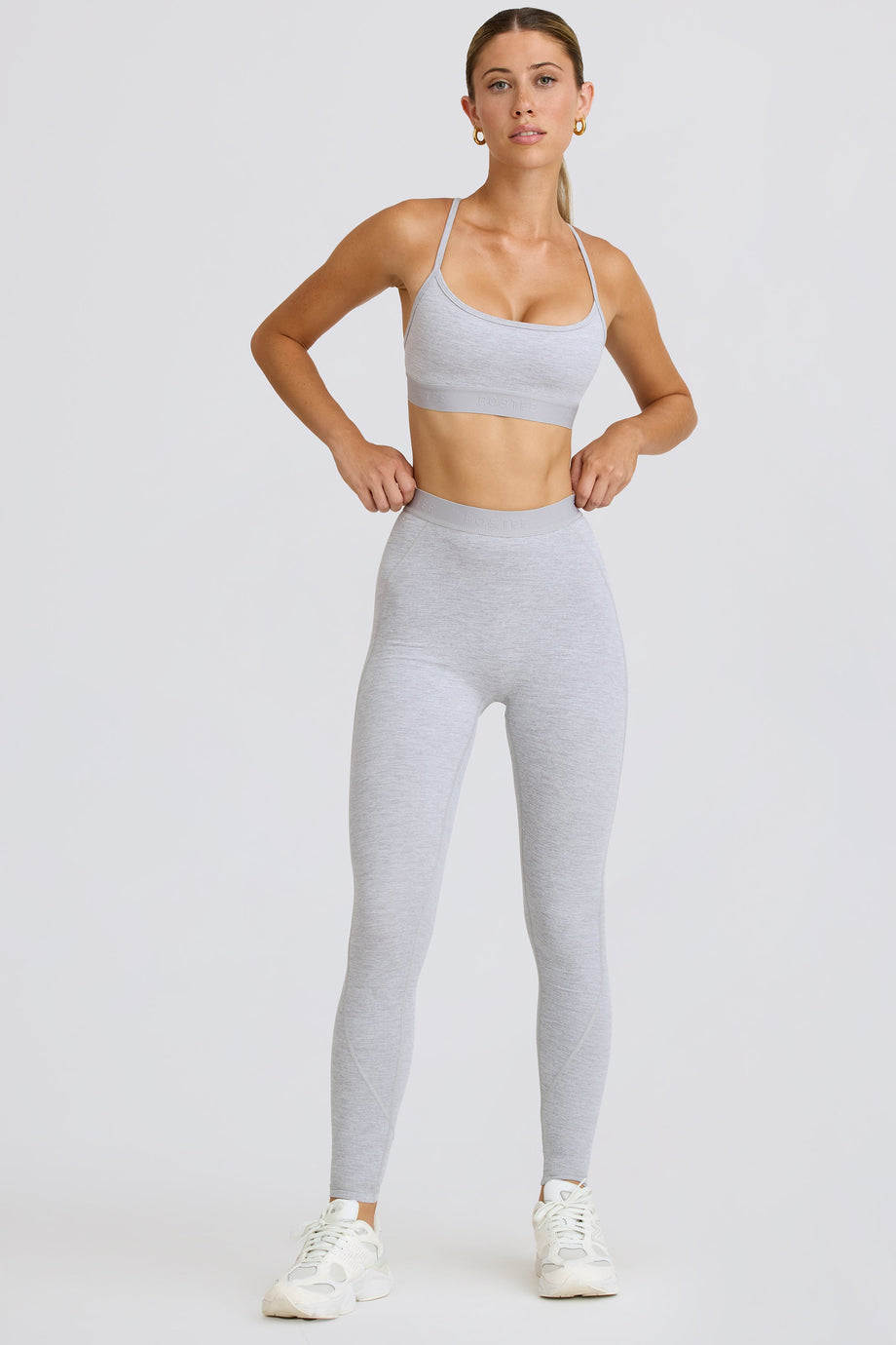 Soft Active Leggings in Grey Marl