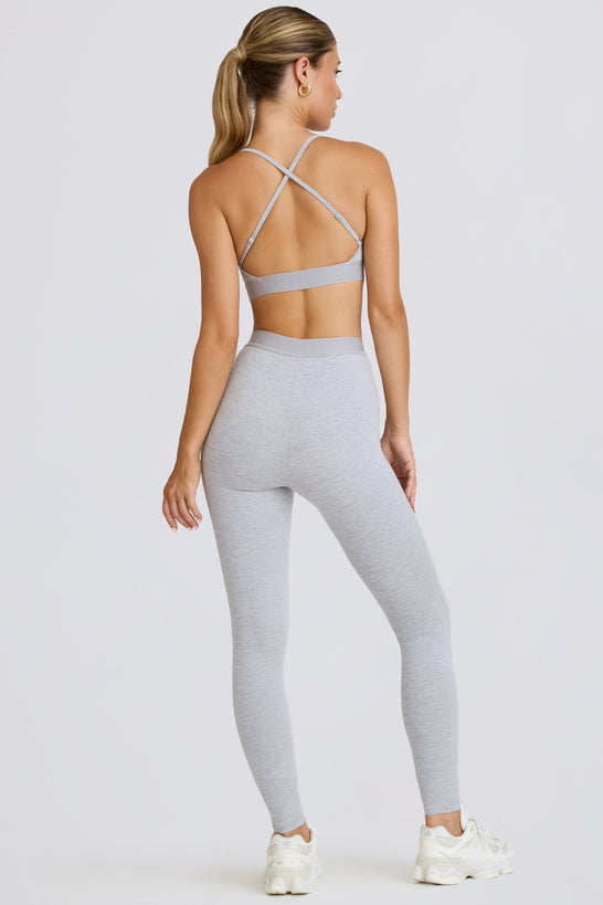 Petite Soft Active Leggings in Grey Marl