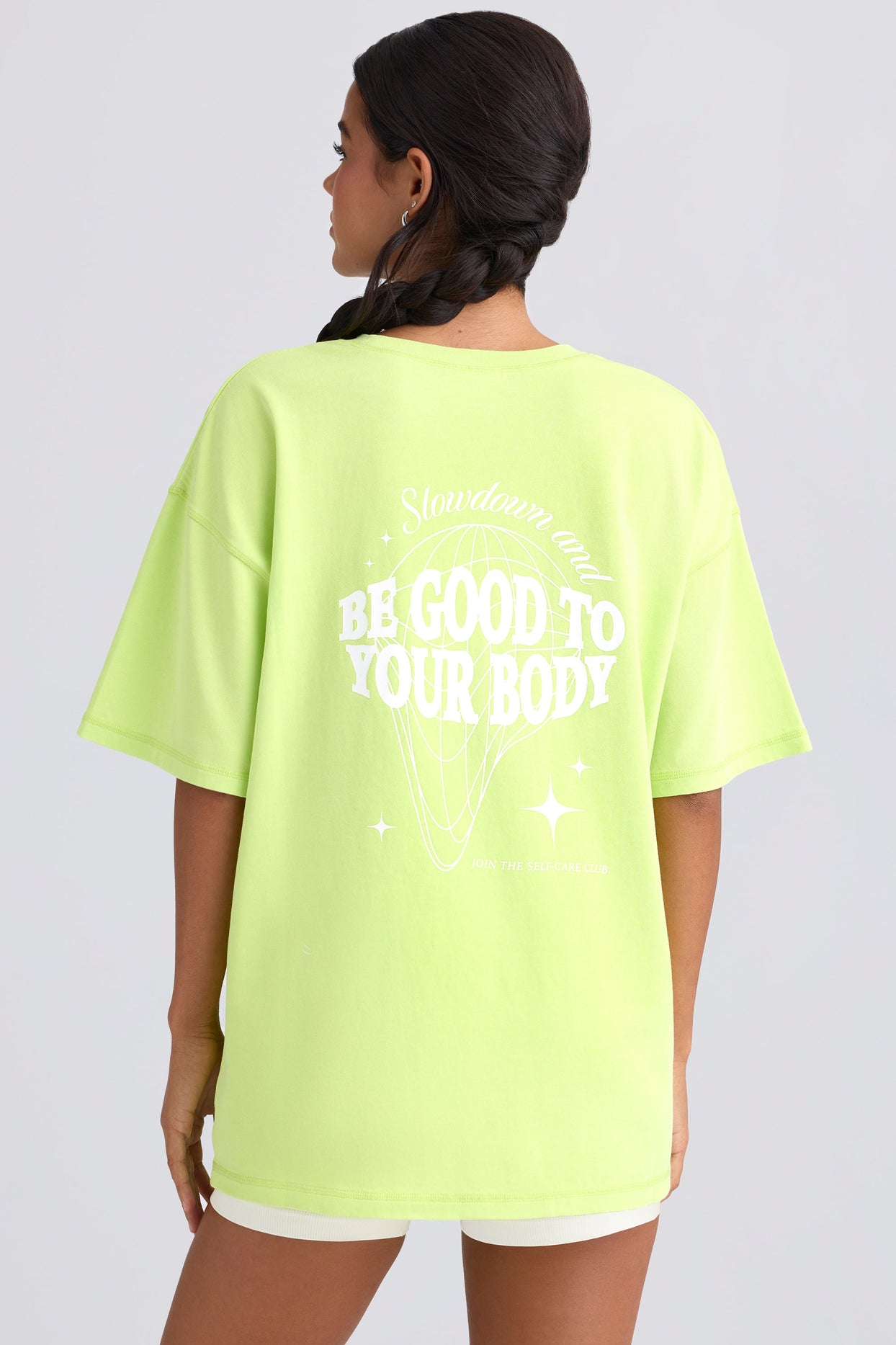 Oversized Short-Sleeve T-Shirt in Key Lime