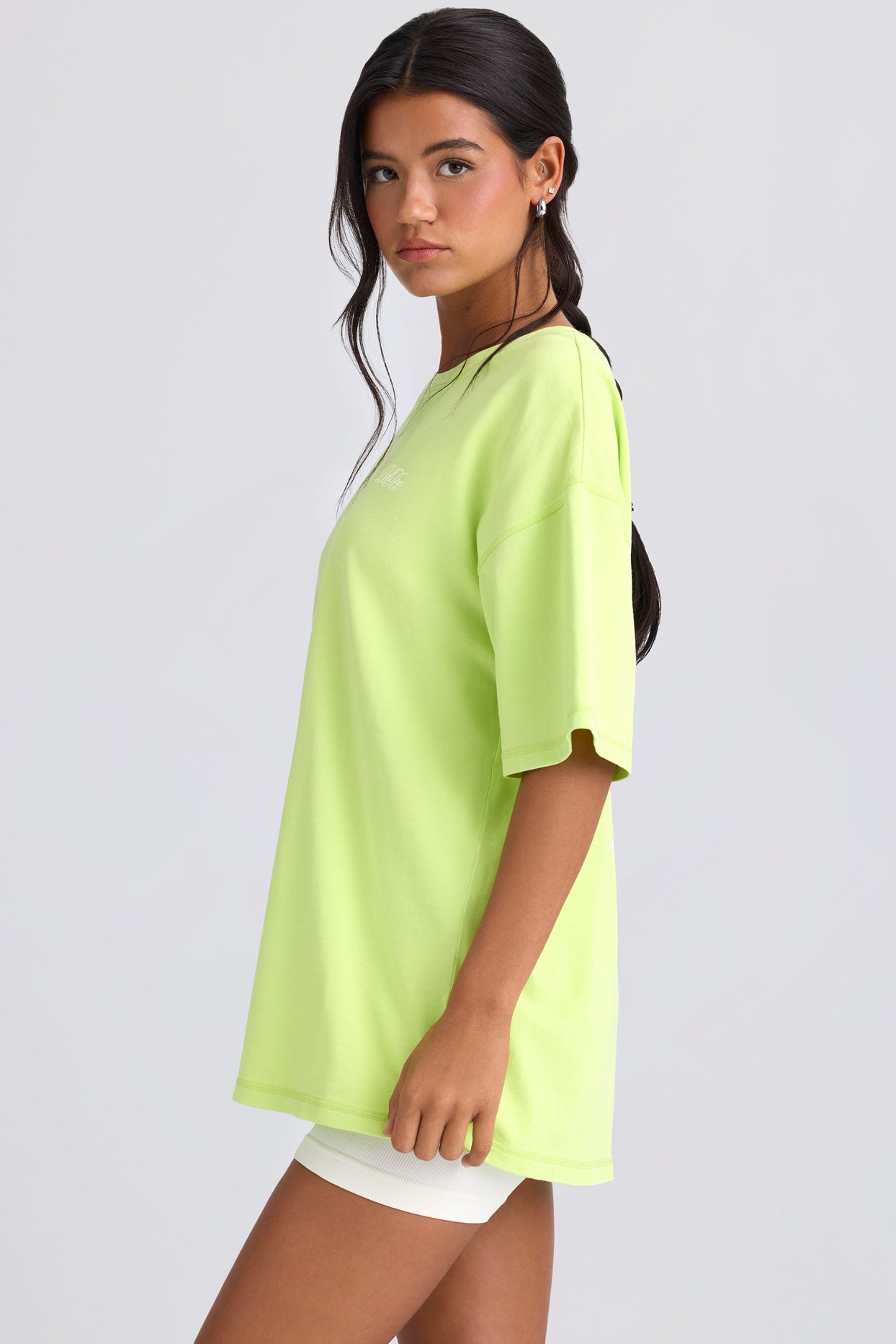 Oversized Short-Sleeve T-Shirt in Key Lime