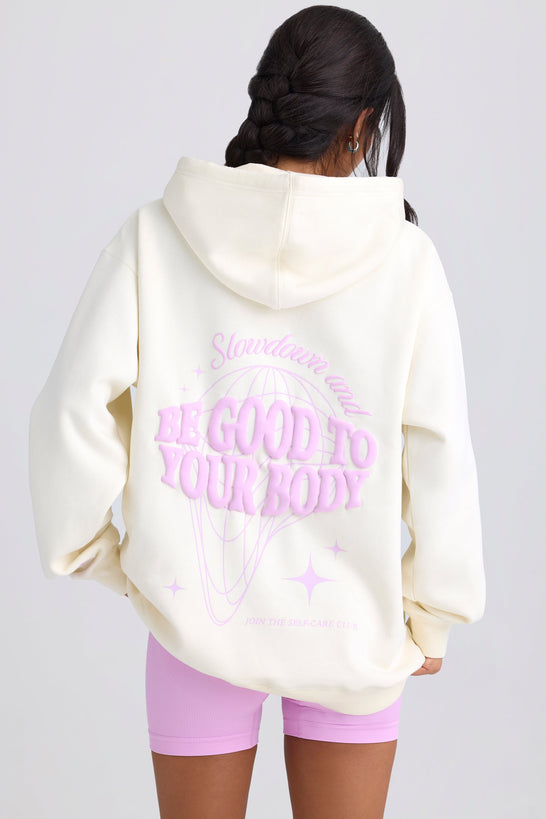 Oversized Hoodie in Eggshell