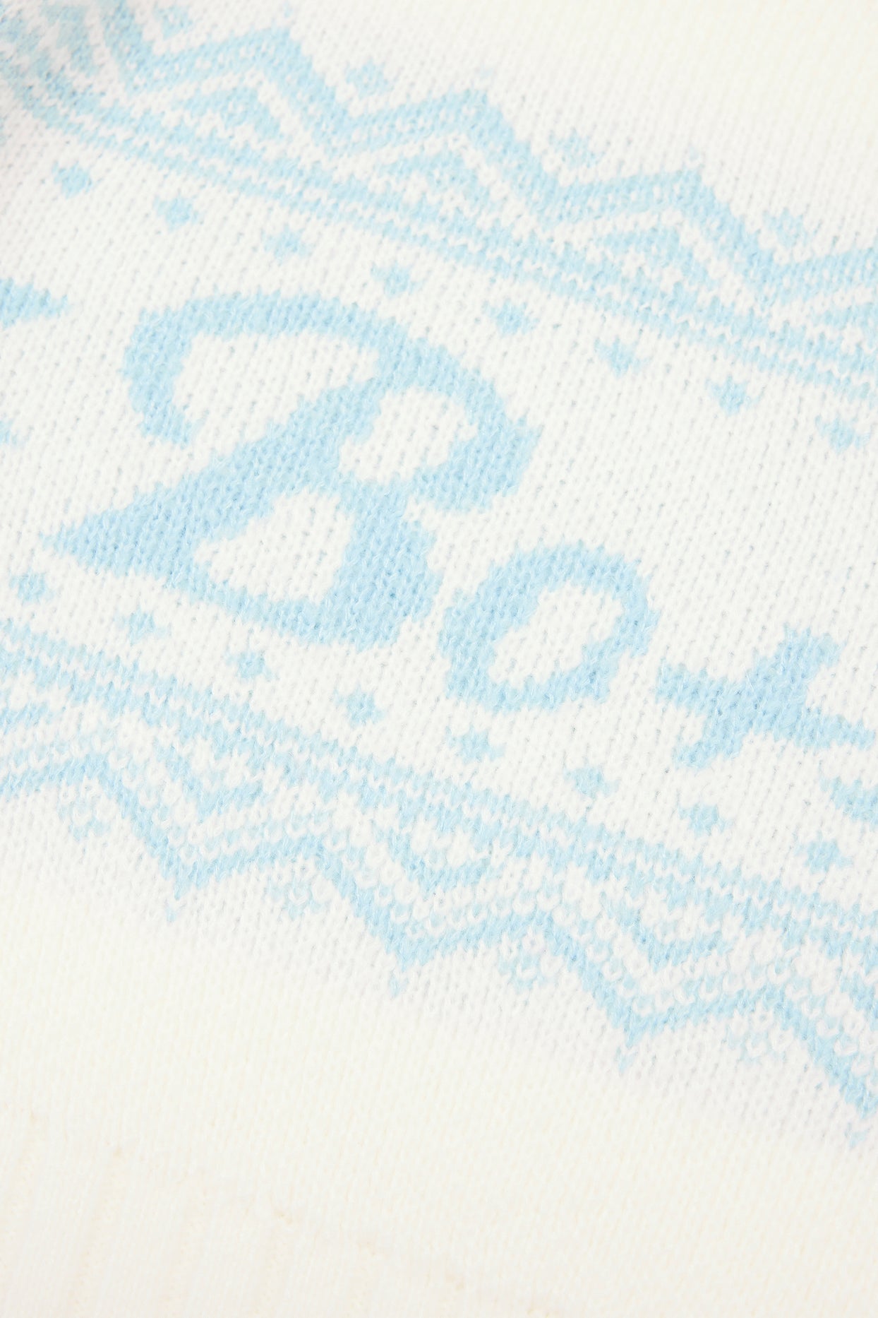 Jacquard-Knit Cropped Jumper in Ivory - 5