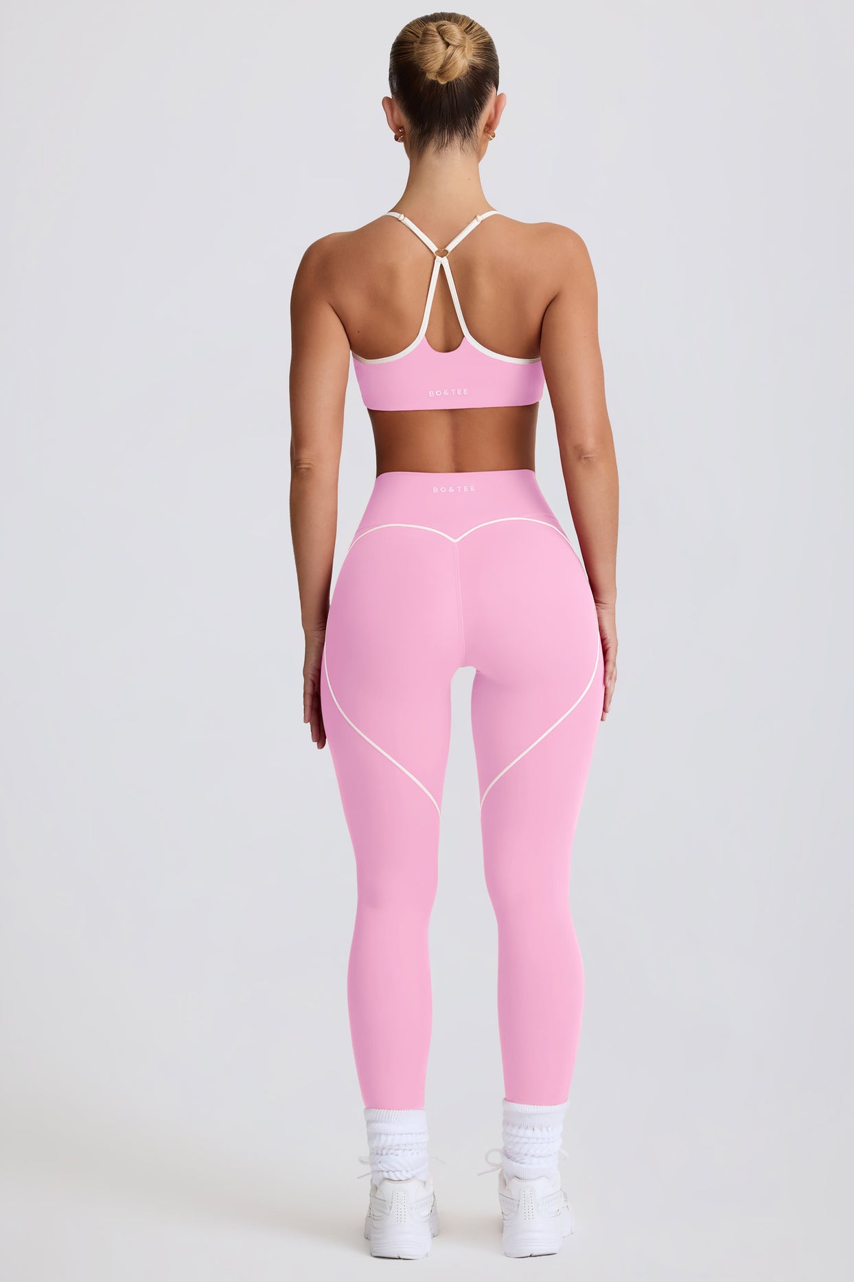 Soft Active Mid-Rise Leggings in Baby Pink - 3