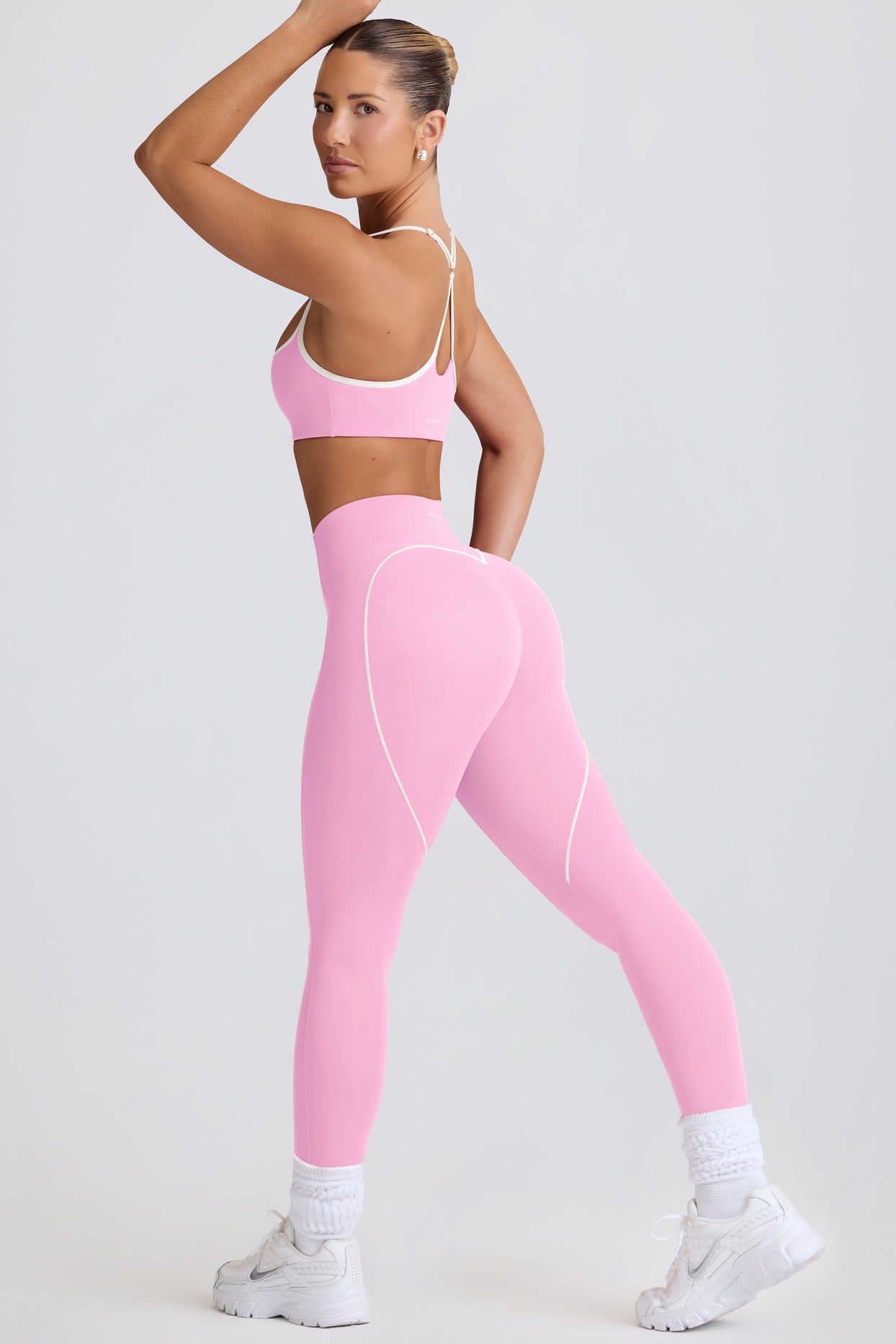 Soft Active Mid-Rise Leggings in Baby Pink - 6