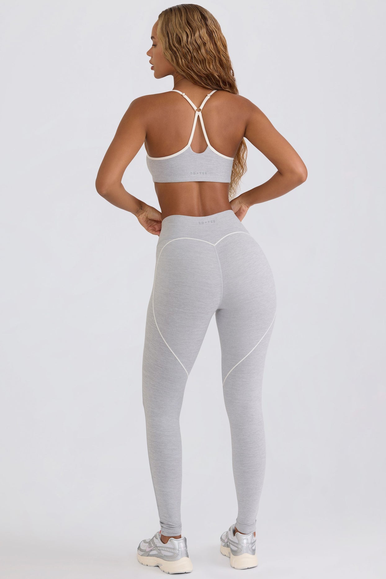 Soft Active Mid-Rise Leggings in Grey - 1