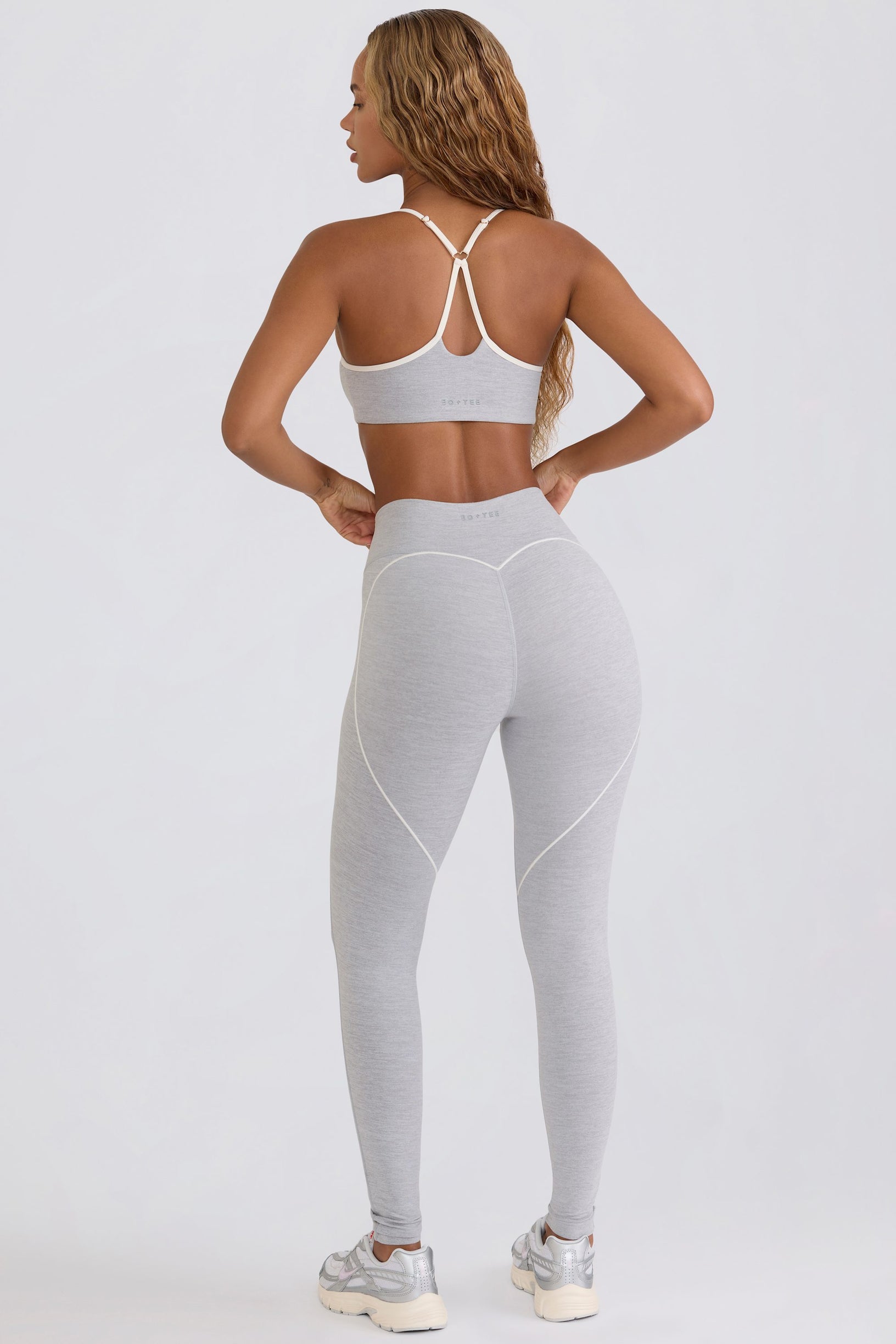 Soft Active Mid-Rise Leggings in Grey - 1