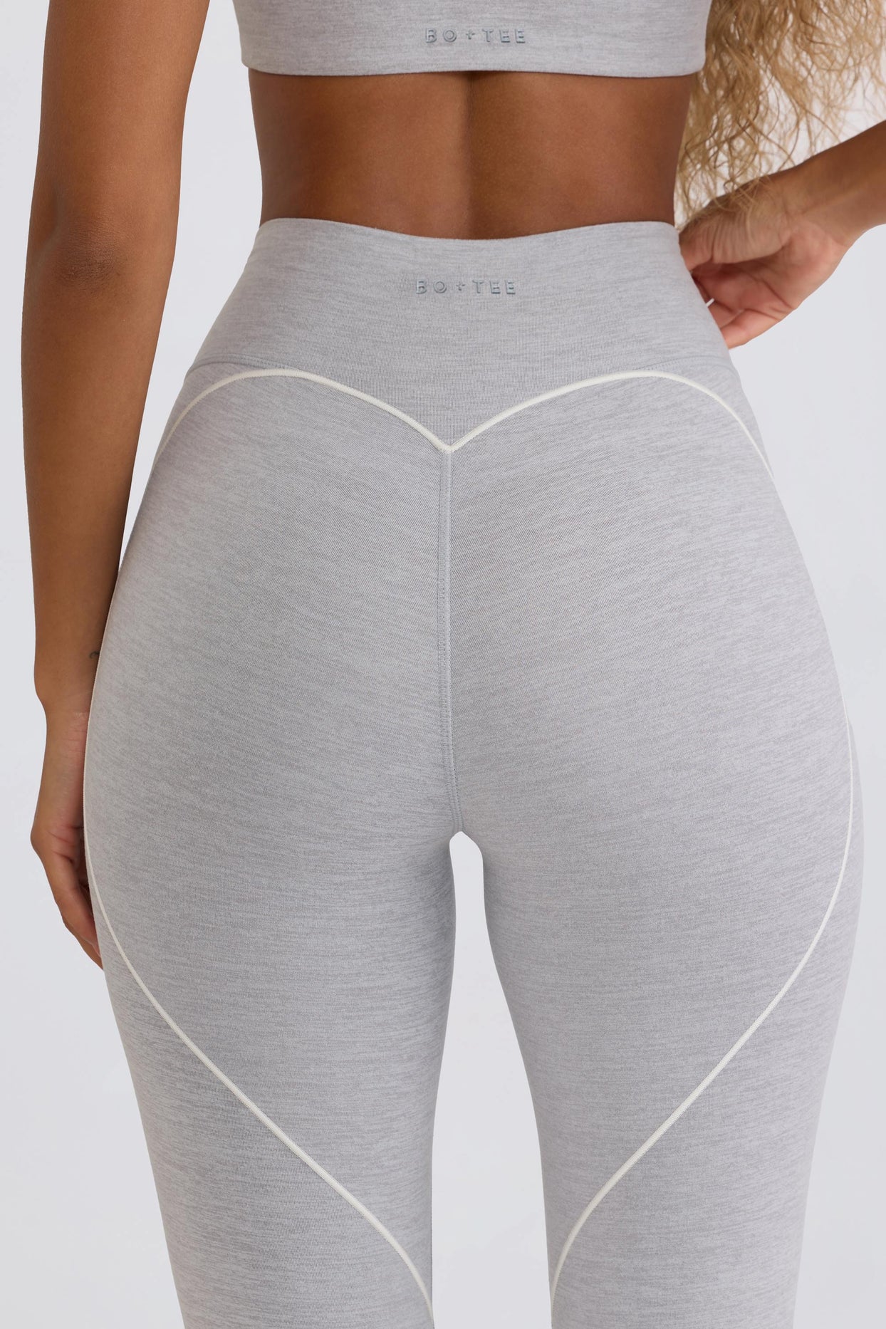 Soft Active Mid-Rise Leggings in Grey - 5