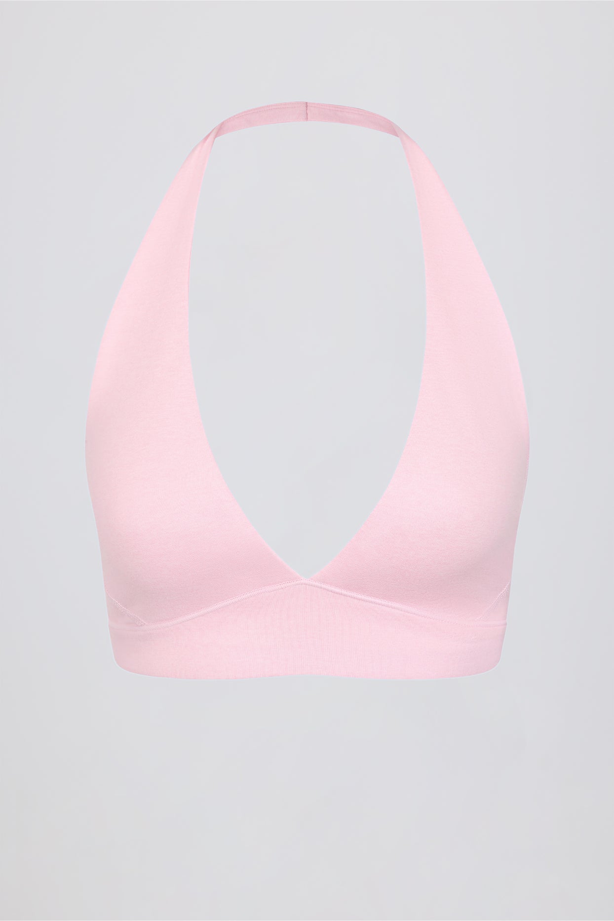 Brushed Jersey V-Neck Sports Bra in Bloom - 5