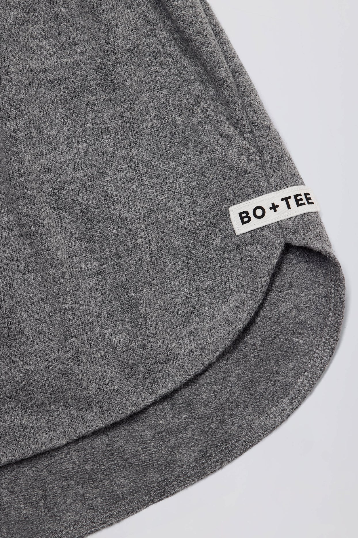 Button-Detail Mid-Rise Shorts in Dark Grey - 6
