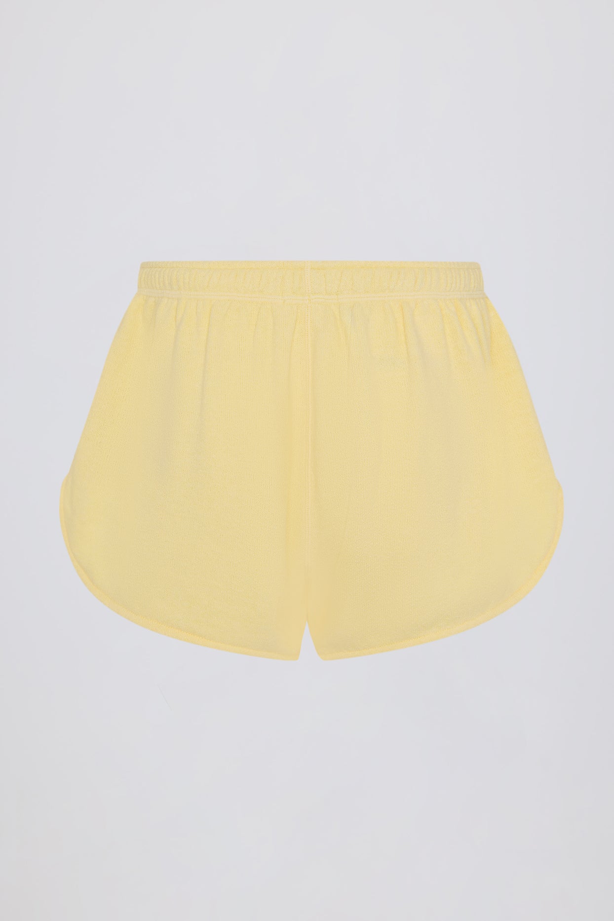 Button-Detail Mid-Rise Shorts in Lemon - 5