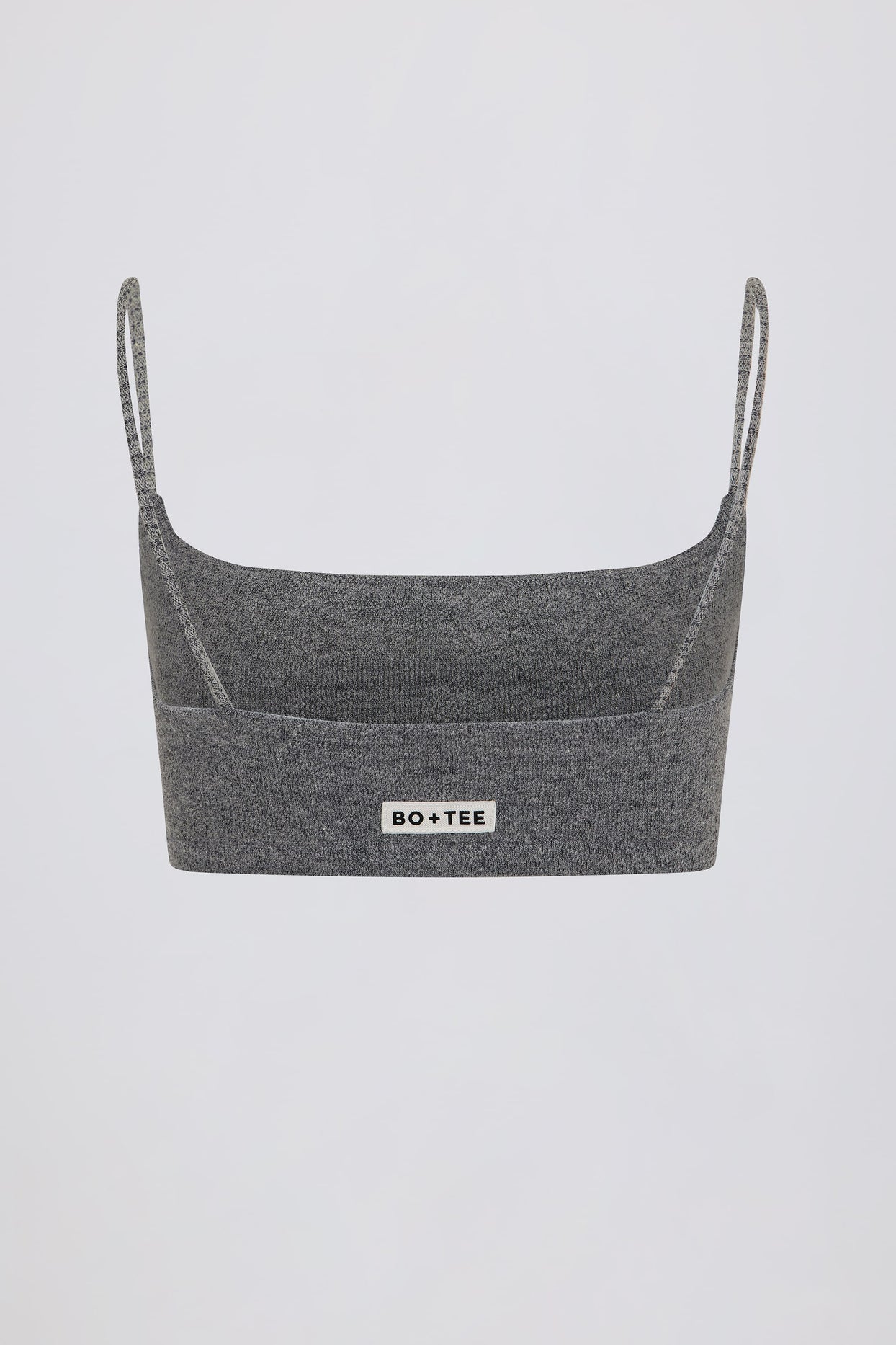 Square-Neck Bralette in Dark Grey - 5